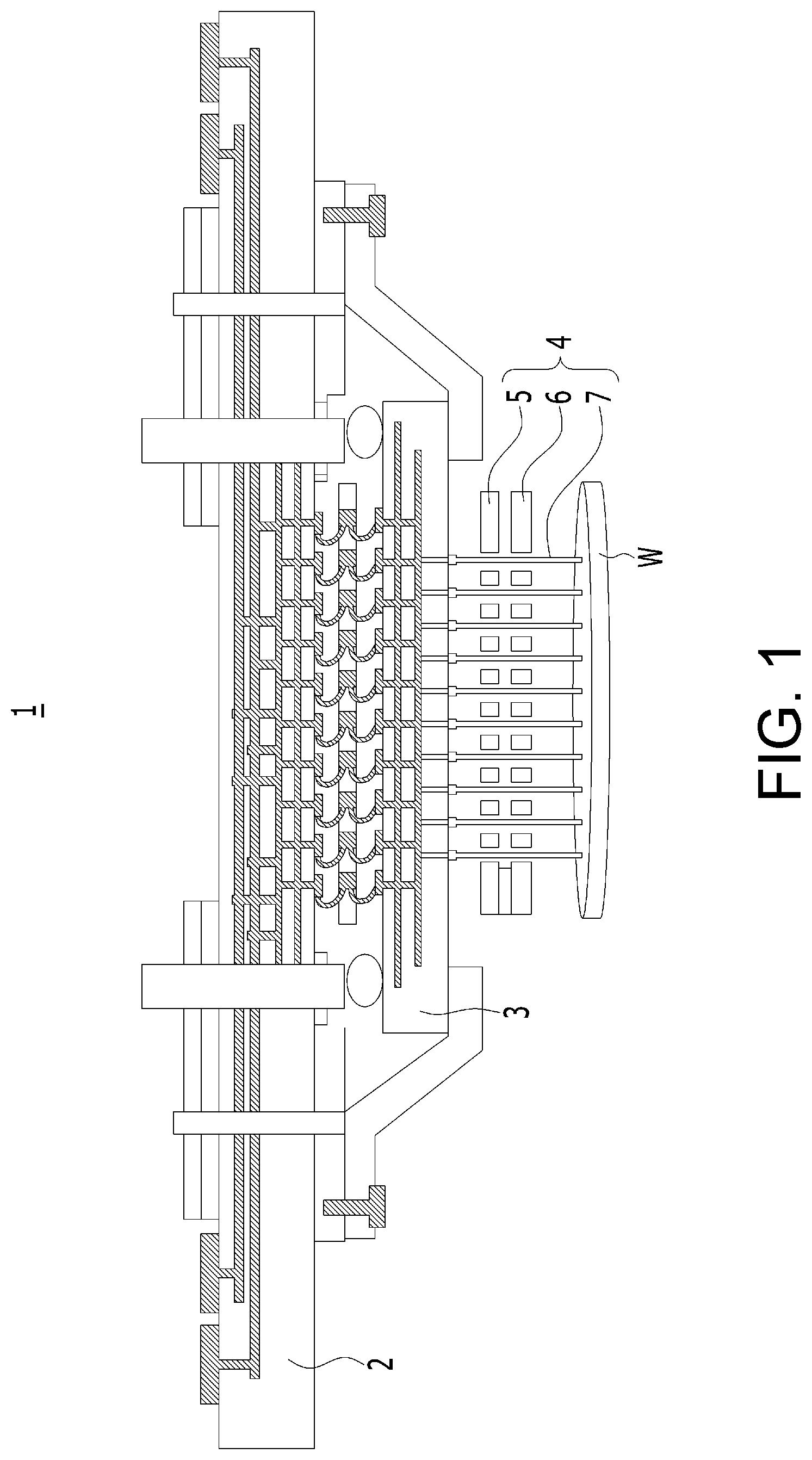 Patent US12618870 Figure 1 – Vertical probe card