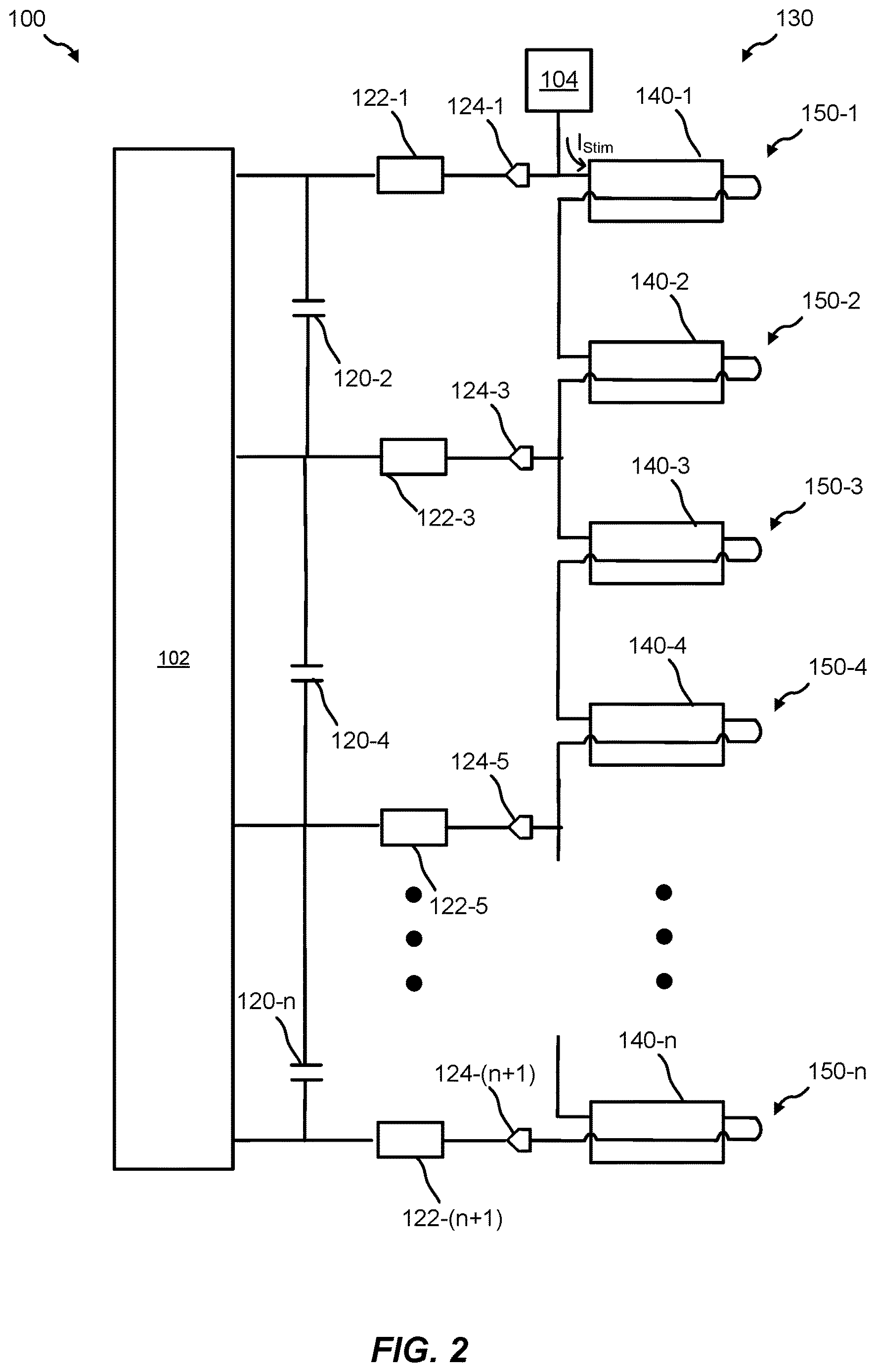 Patent US12618871 Figure 2 – Apparatuses and methods for electrochemical impedance spectroscopy measurements