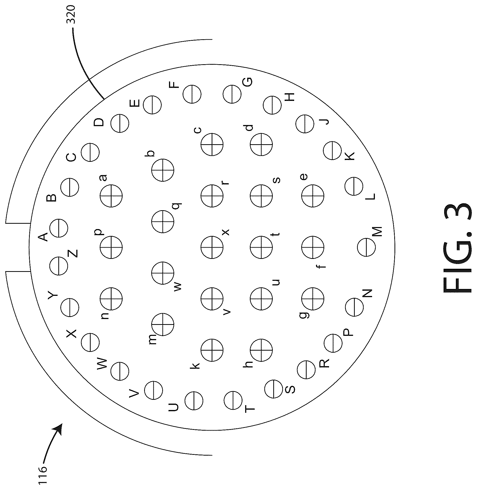 Patent US12618873 Figure 3 – Partailly guarded switching matrix for automatic electronic test equipment