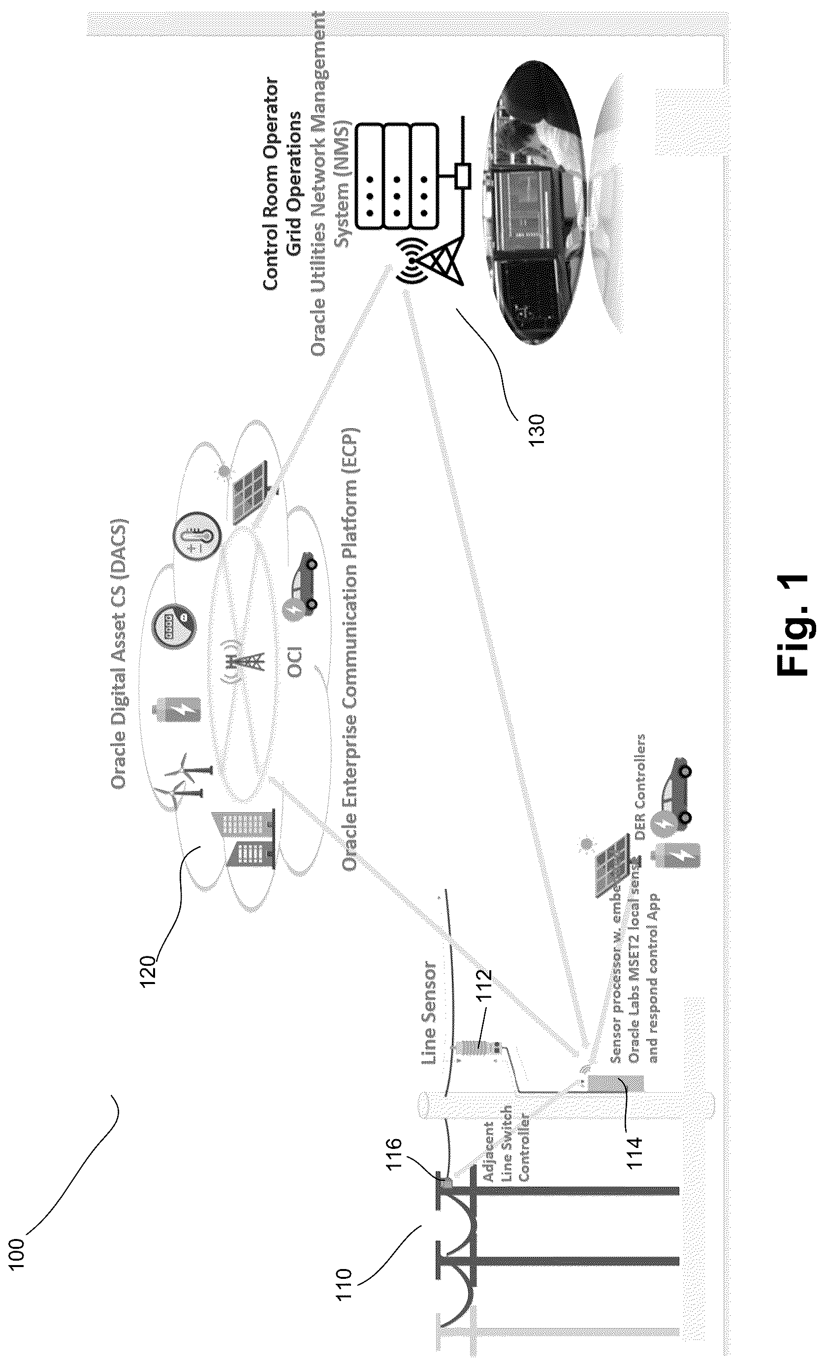Patent US12618888 Figure 1 – Electrical grid edge event detection and mitigation