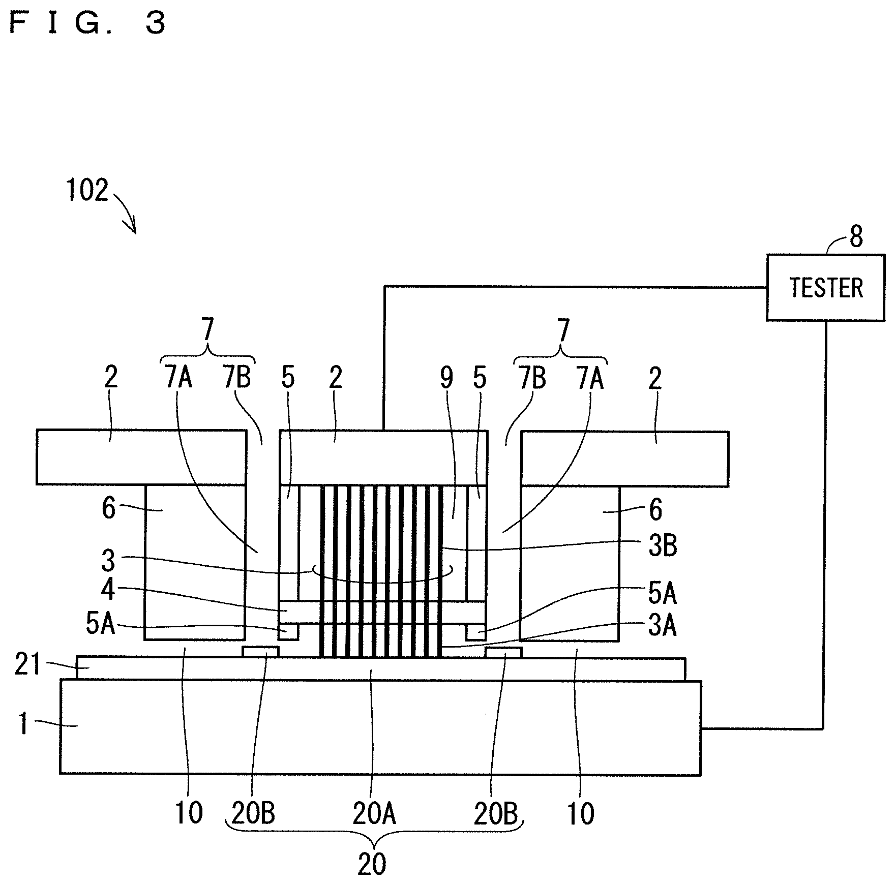 Patent US12618897 Figure 3 – Test apparatus for semiconductor device and method of manufacturing semiconductor device