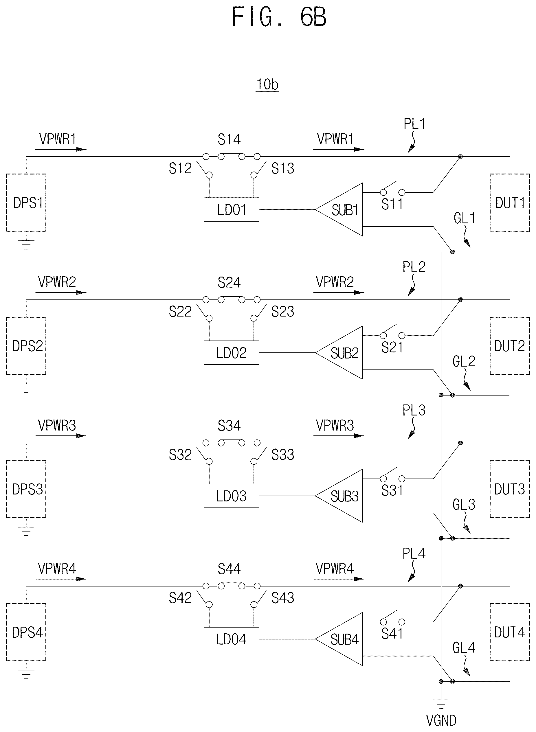 Patent US12618902 Figure 10 – Probe card including power compensation circuit and test system including the same