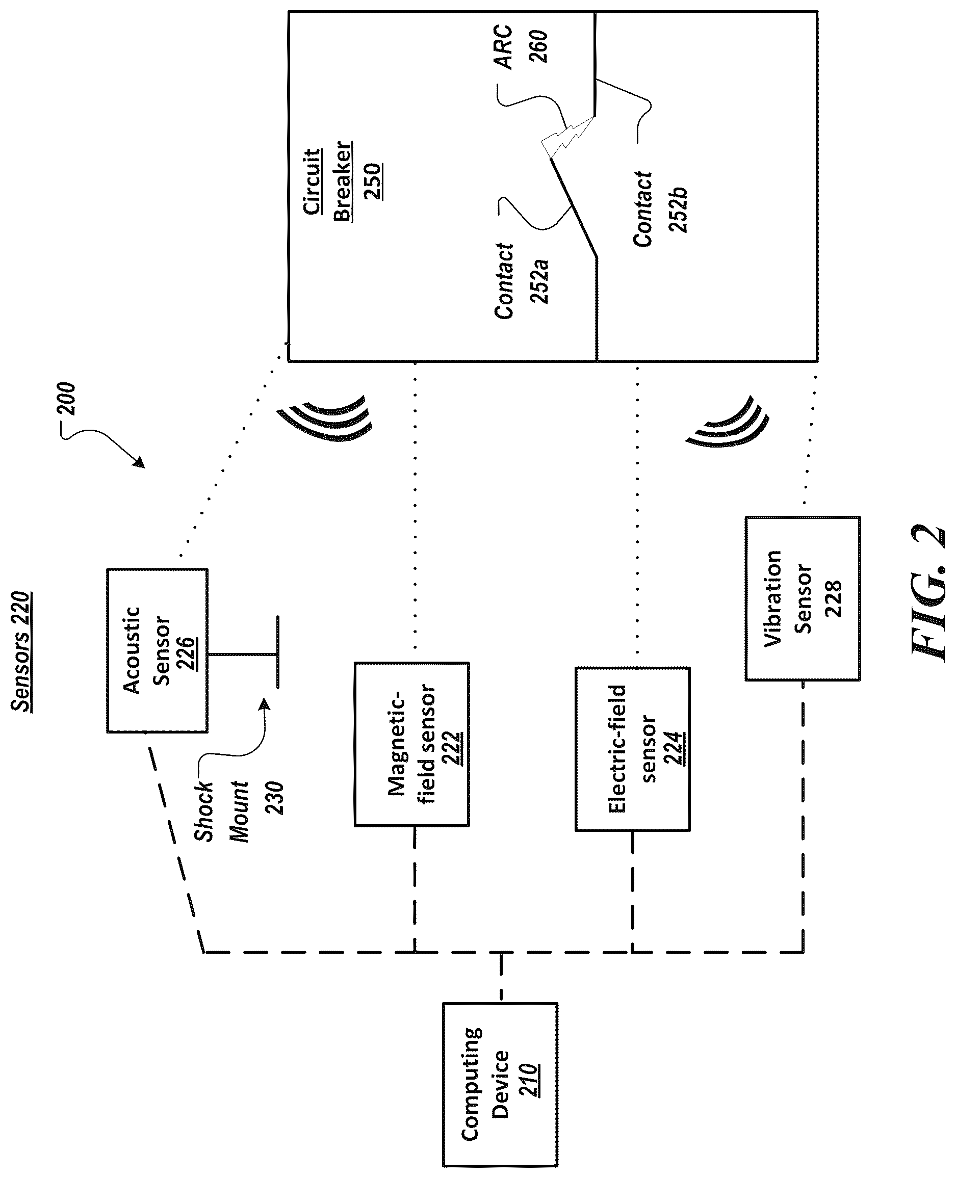 Patent US12618903 Figure 2 – System and methods for measuring arc duration