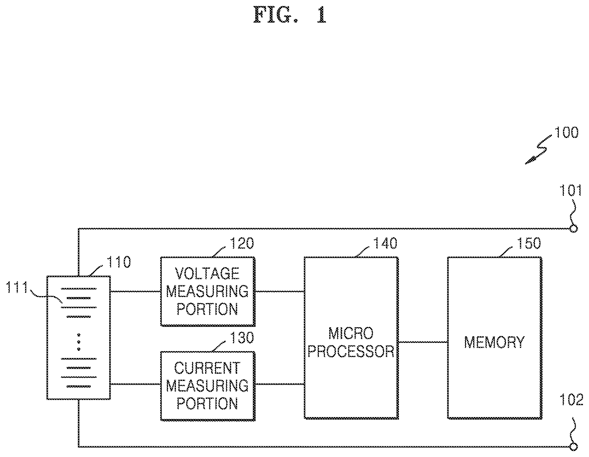 Patent US12618906 Figure 1 – Method for estimating state of charge of battery