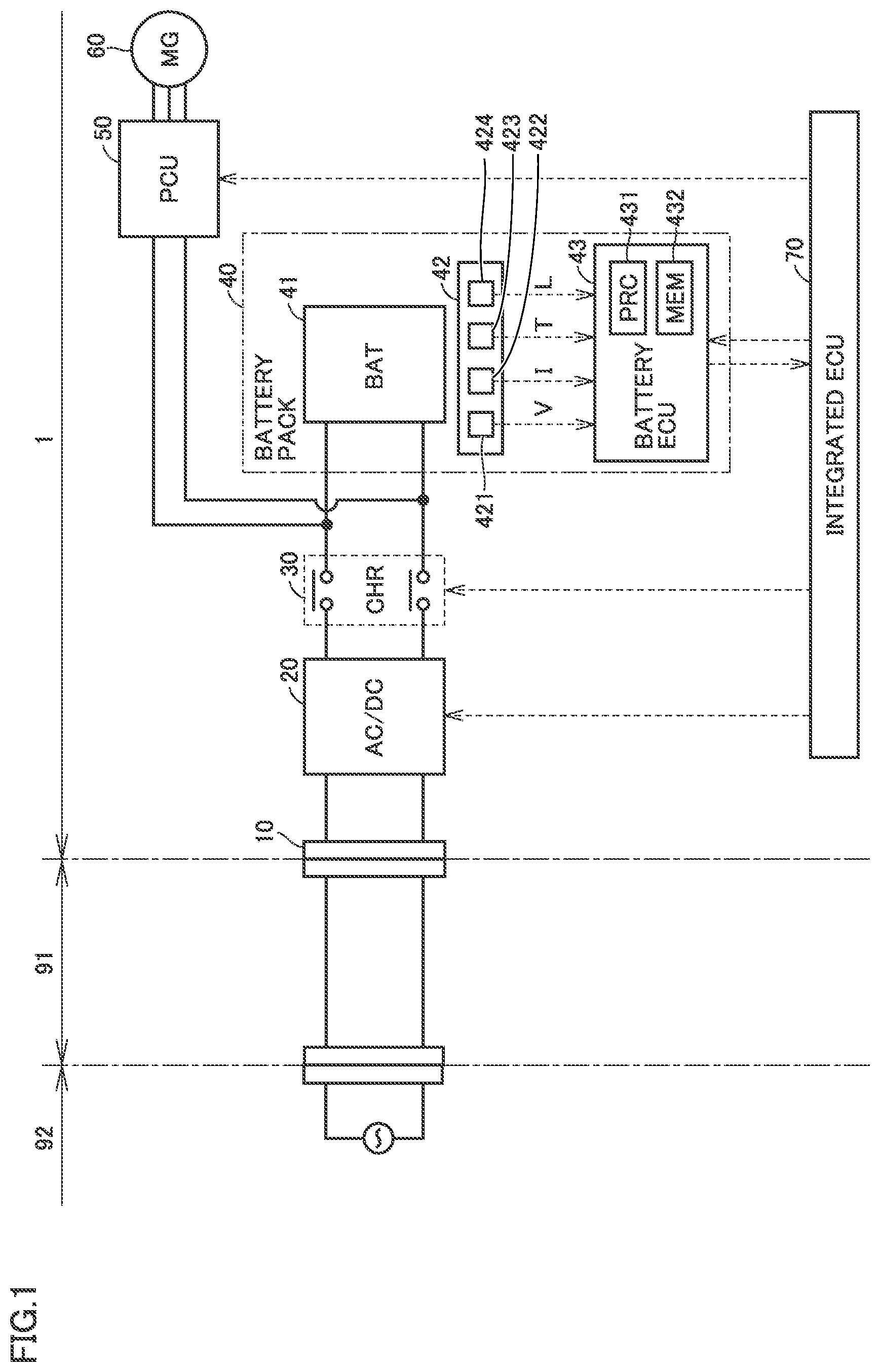 Patent US12618909 Figure 1 – Determination system, vehicle, and determination method
