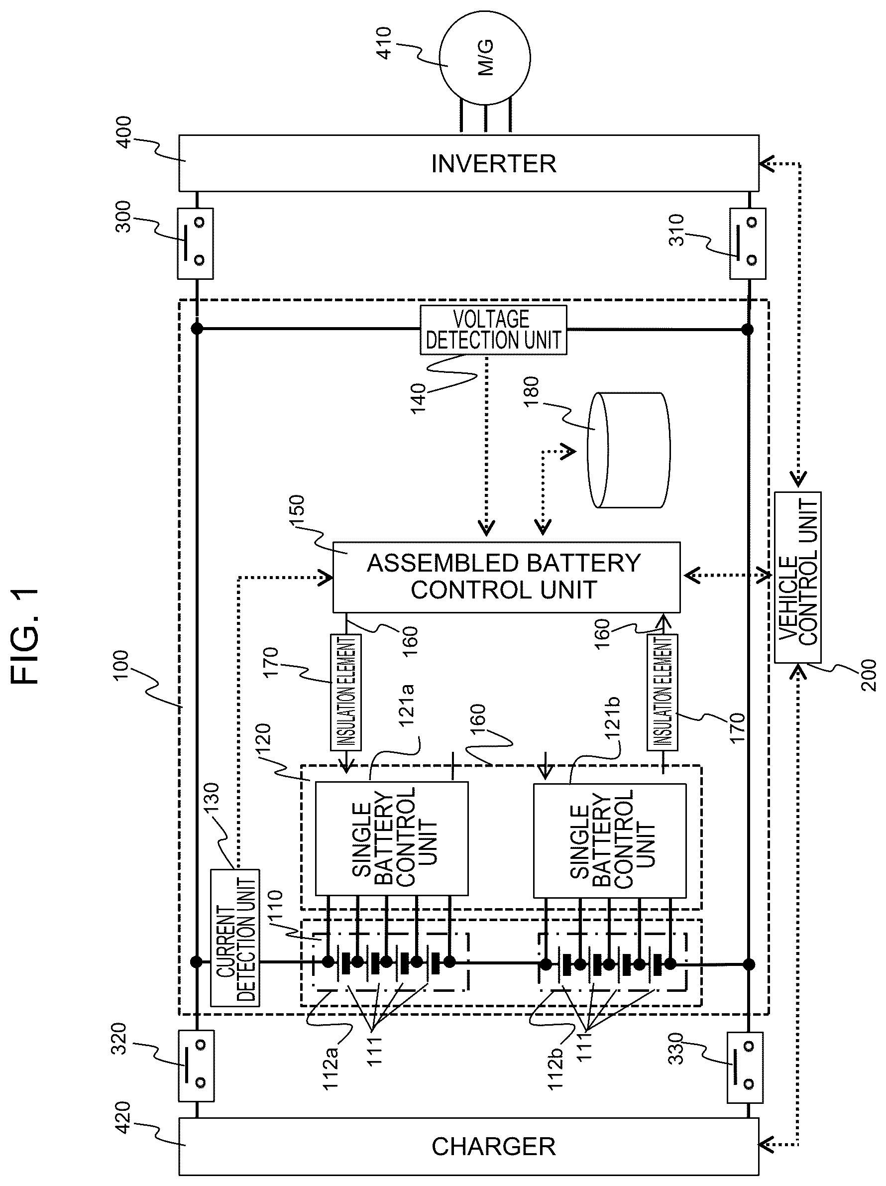 Patent US12618911 Figure 1 – Battery control device