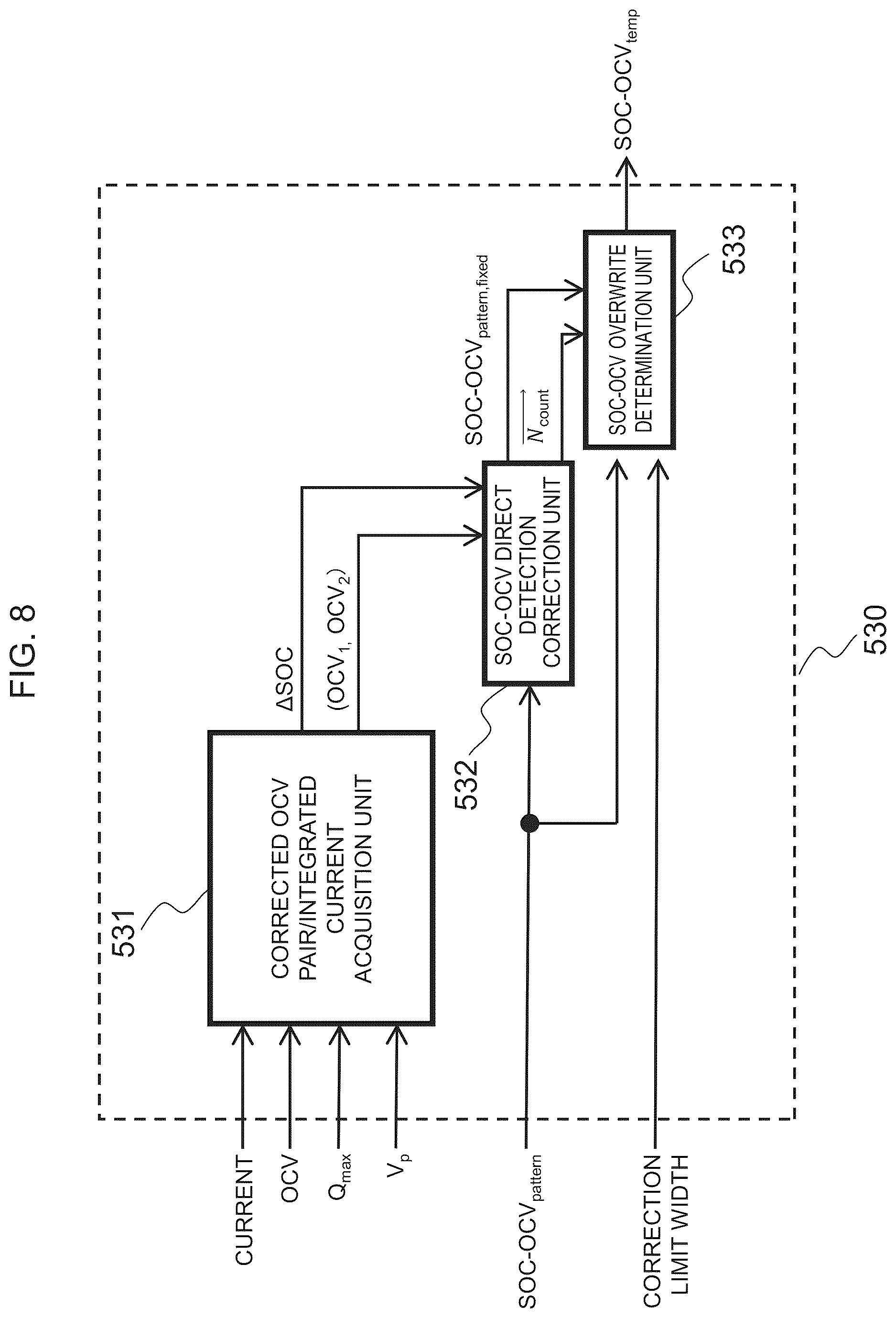 Patent US12618911 Figure 8 – Battery control device