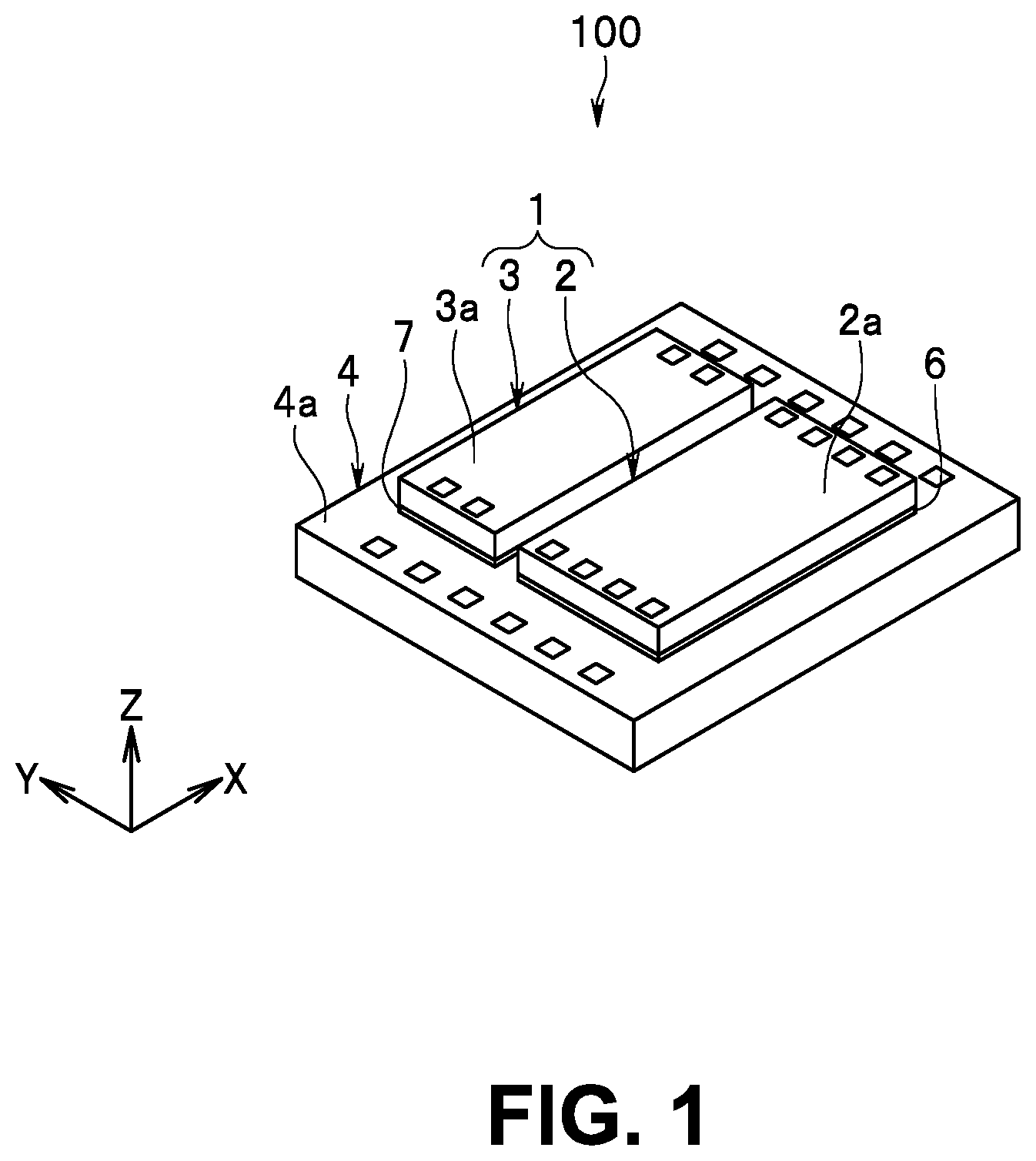 Patent US12618921 Figure 1 – Magnetic sensor including magnetic detection element and magnetic field generator disposed on inclined surface