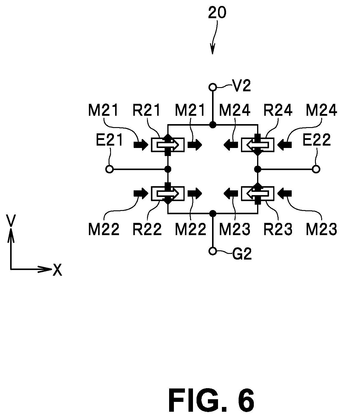 Patent US12618921 Figure 6 – Magnetic sensor including magnetic detection element and magnetic field generator disposed on inclined surface