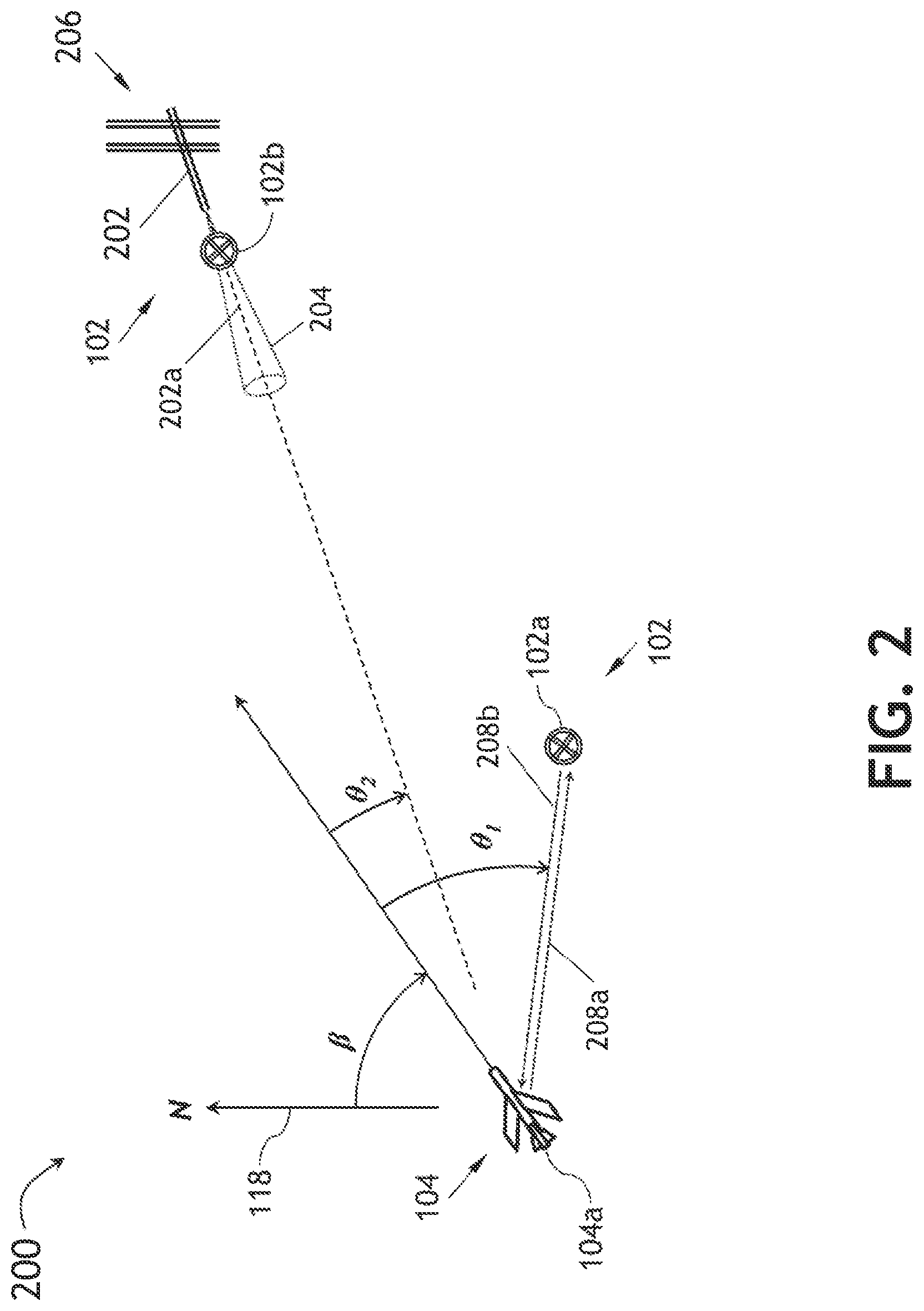 Patent US12618929 Figure 2 – Navigational beaconing via doppler null scanning (DNS)