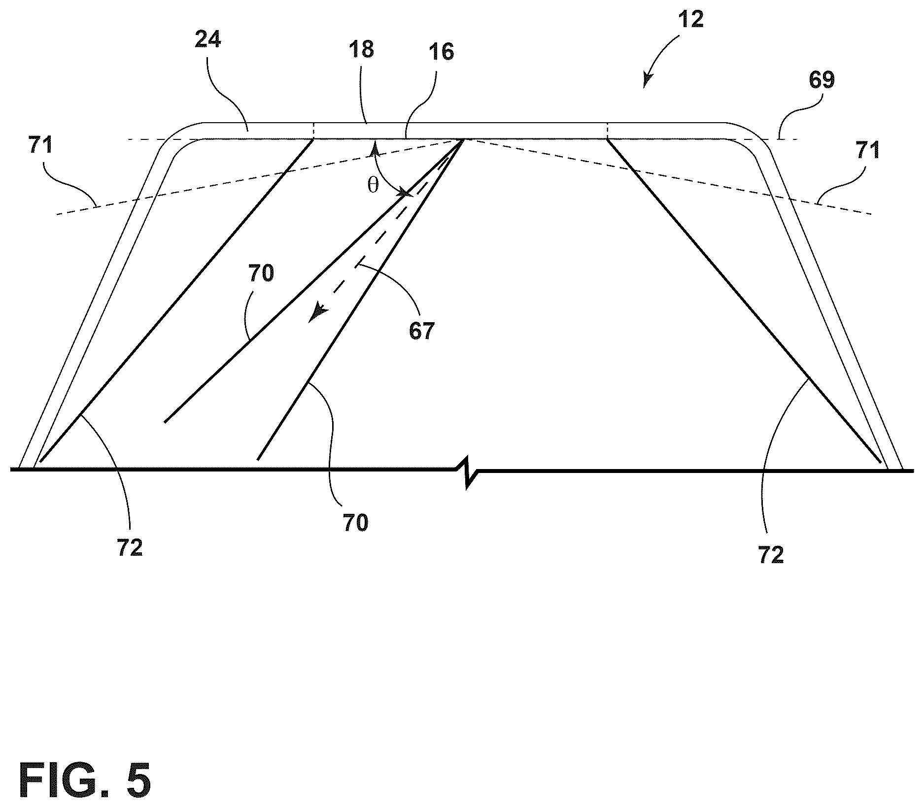 Patent US12618938 Figure 5 – Sensing apparatus for a vehicle