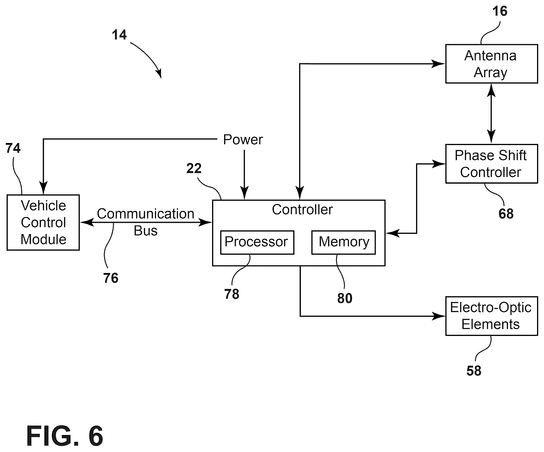 Patent US12618938 Figure 6 – Sensing apparatus for a vehicle