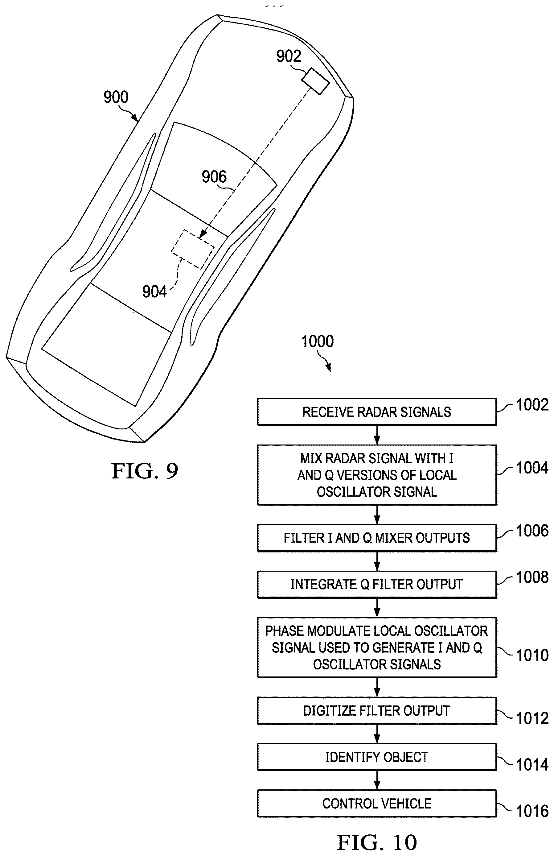 Patent US12618939 Figure 9 – Radar transceiver