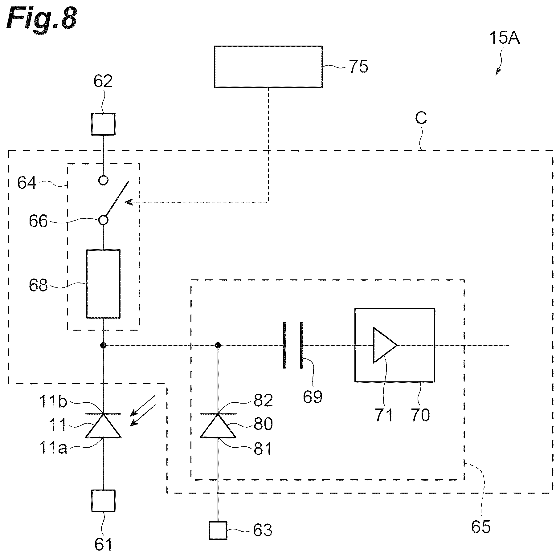 Patent US12618948 Figure 8 – Photodetection device