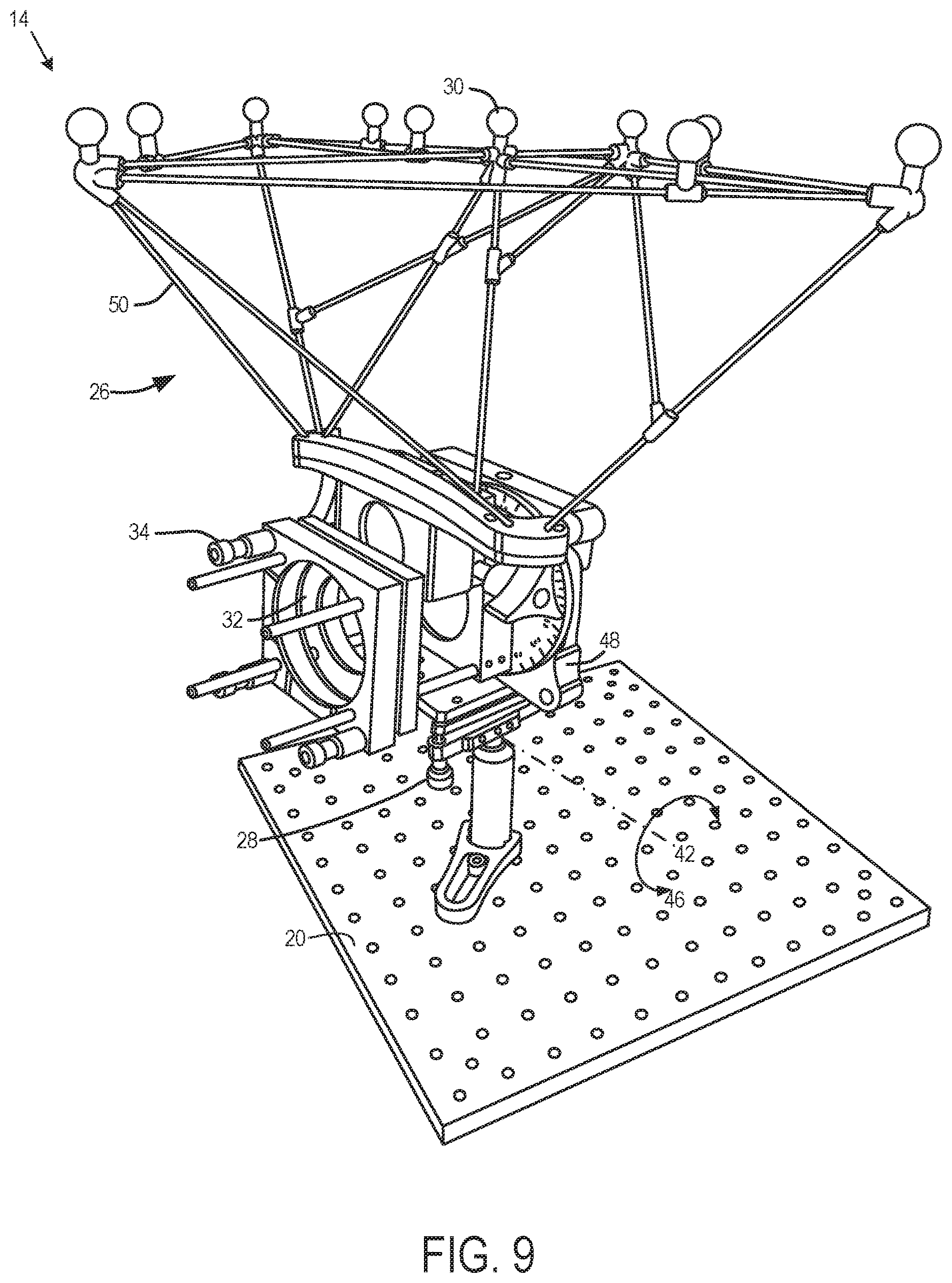 Patent US12618952 Figure 13 – Staging system to verify accuracy of a motion tracking system