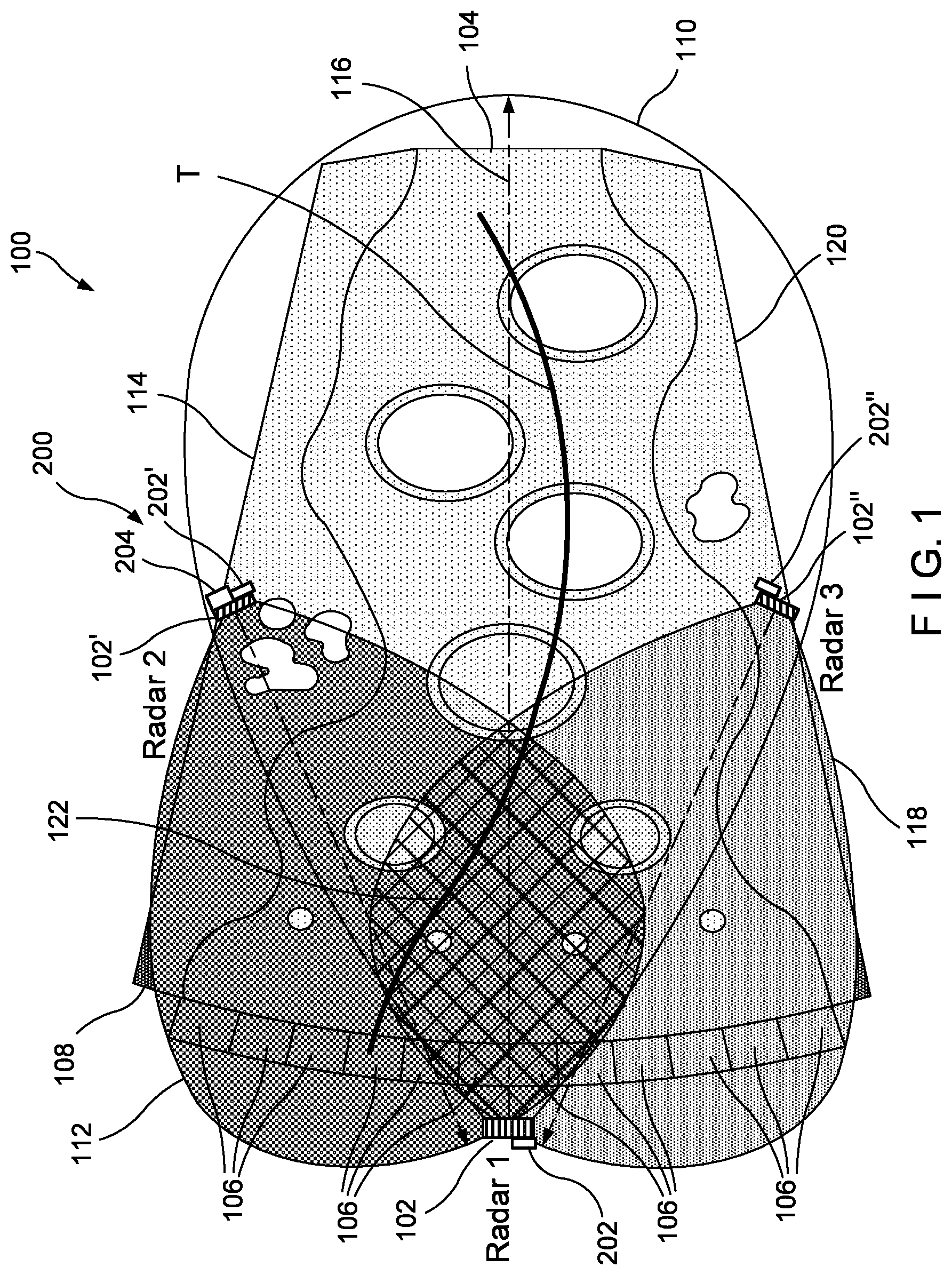 Patent US12618962 — Device, system, and method for tracking multiple projectiles — Figure 1