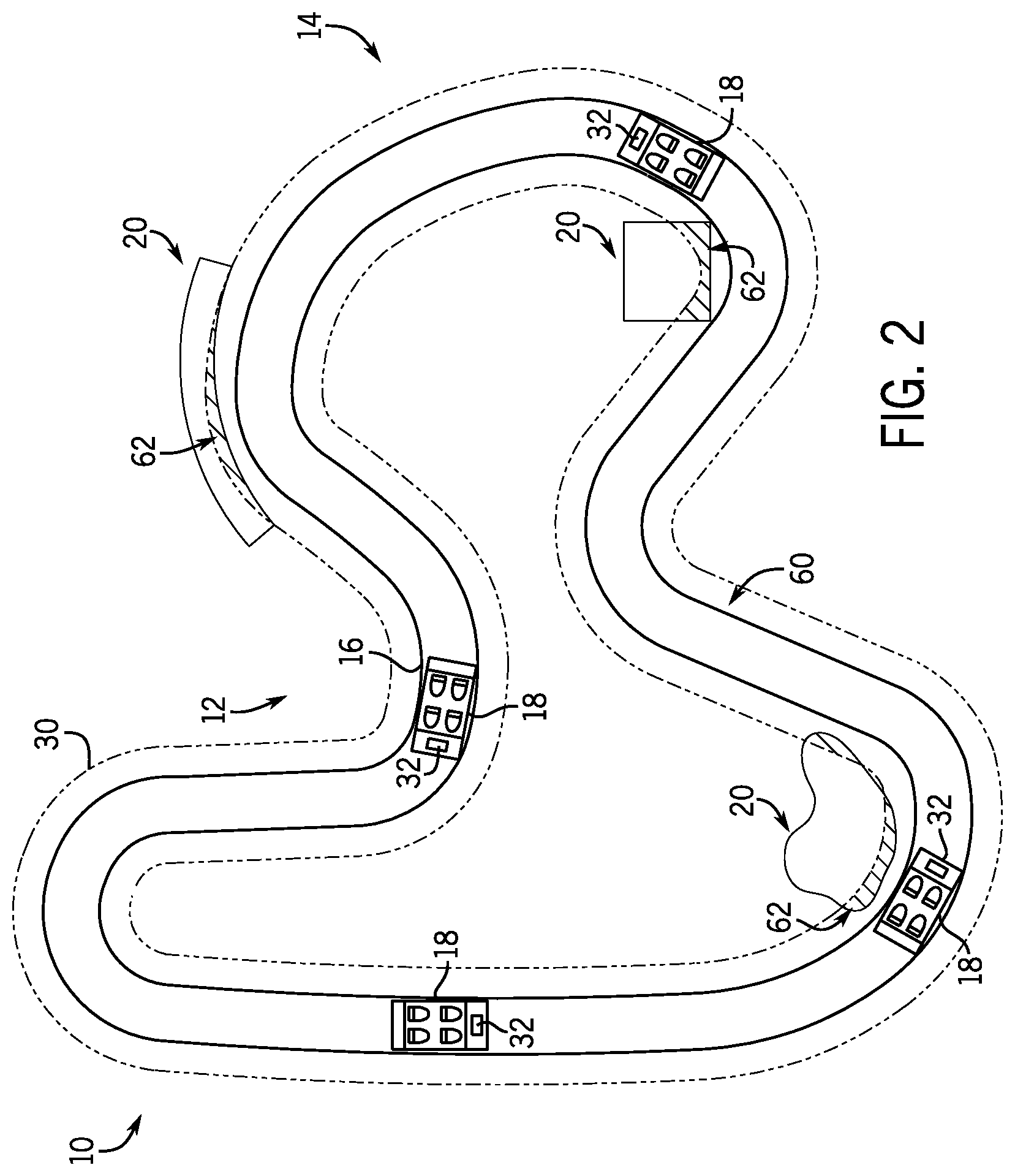 Patent US12618966 Figure 2 – Clearance envelope scanning system