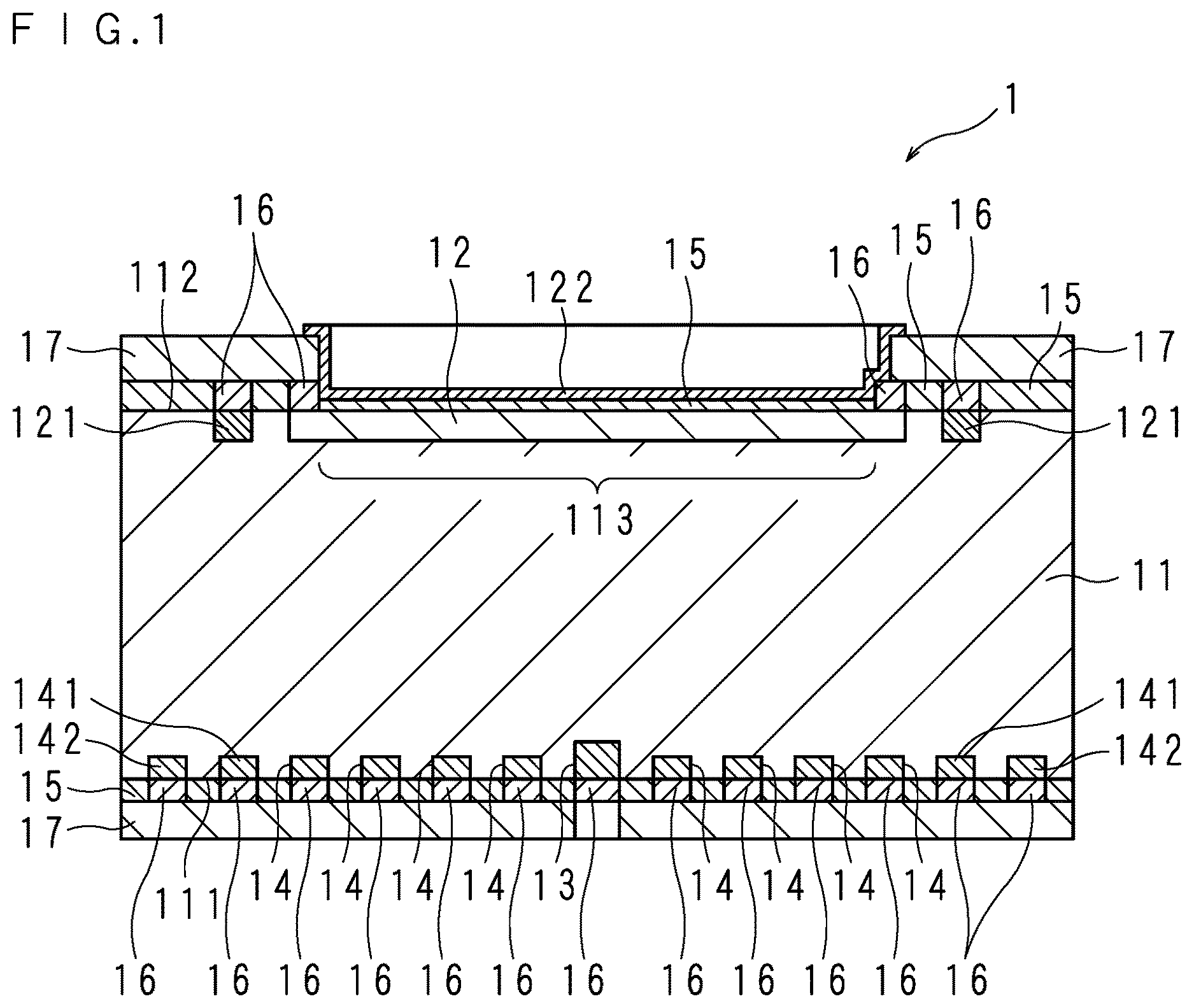 Patent US12618987 Figure 1 – Radiation detection element, radiation detector, radiation detection device, and method for manufacturing radiation detection element