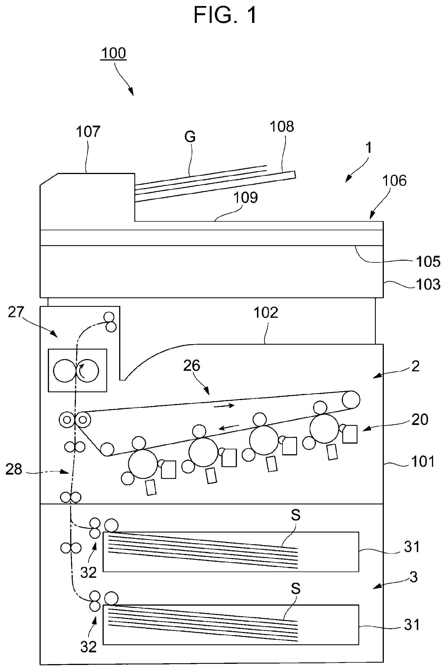 Patent US12619013 Figure 1 – Optical device and image reading device with a plurality of lenses and light-blocking body