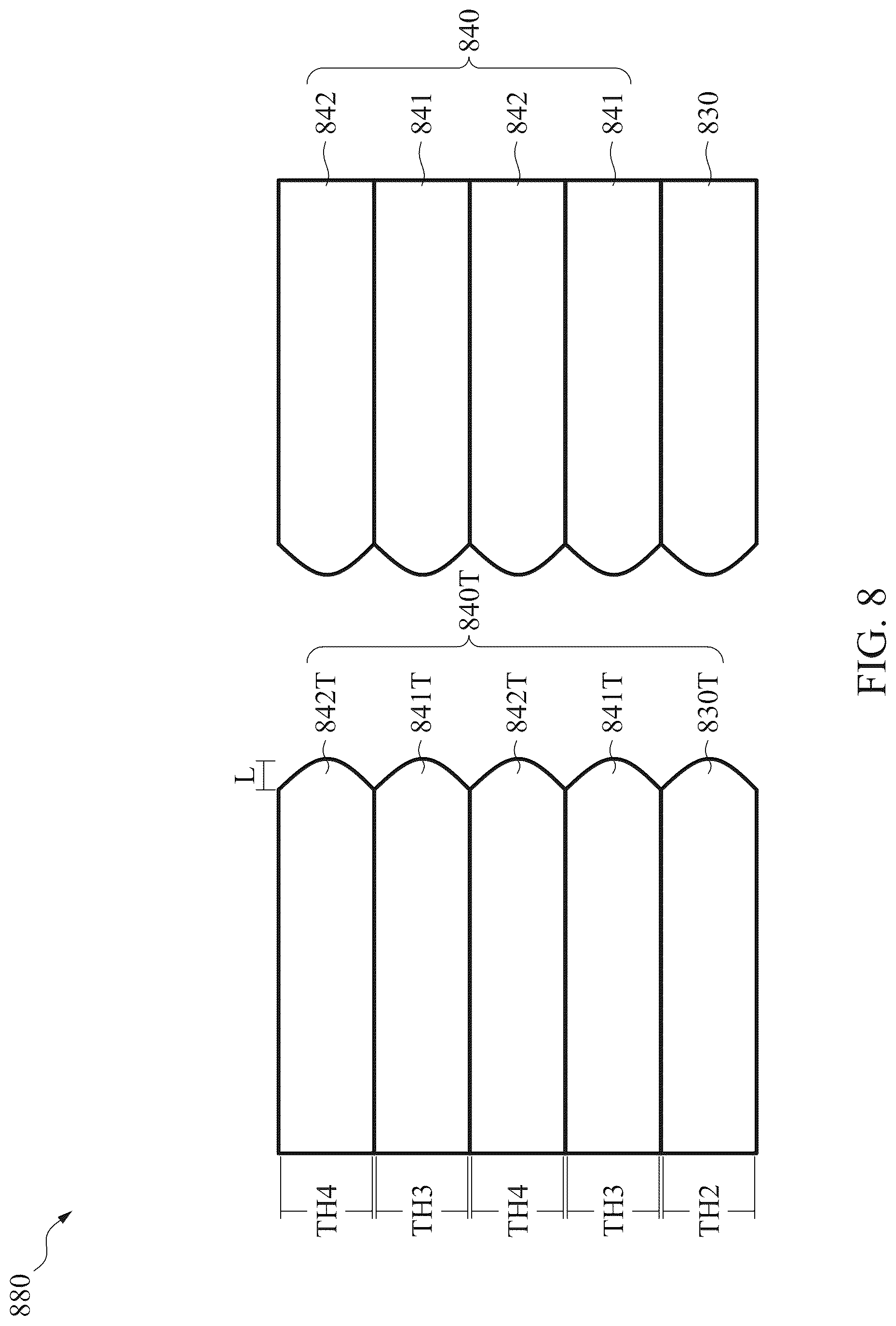 Patent US12619017 Figure 8 – Optical filter and method of producing the same