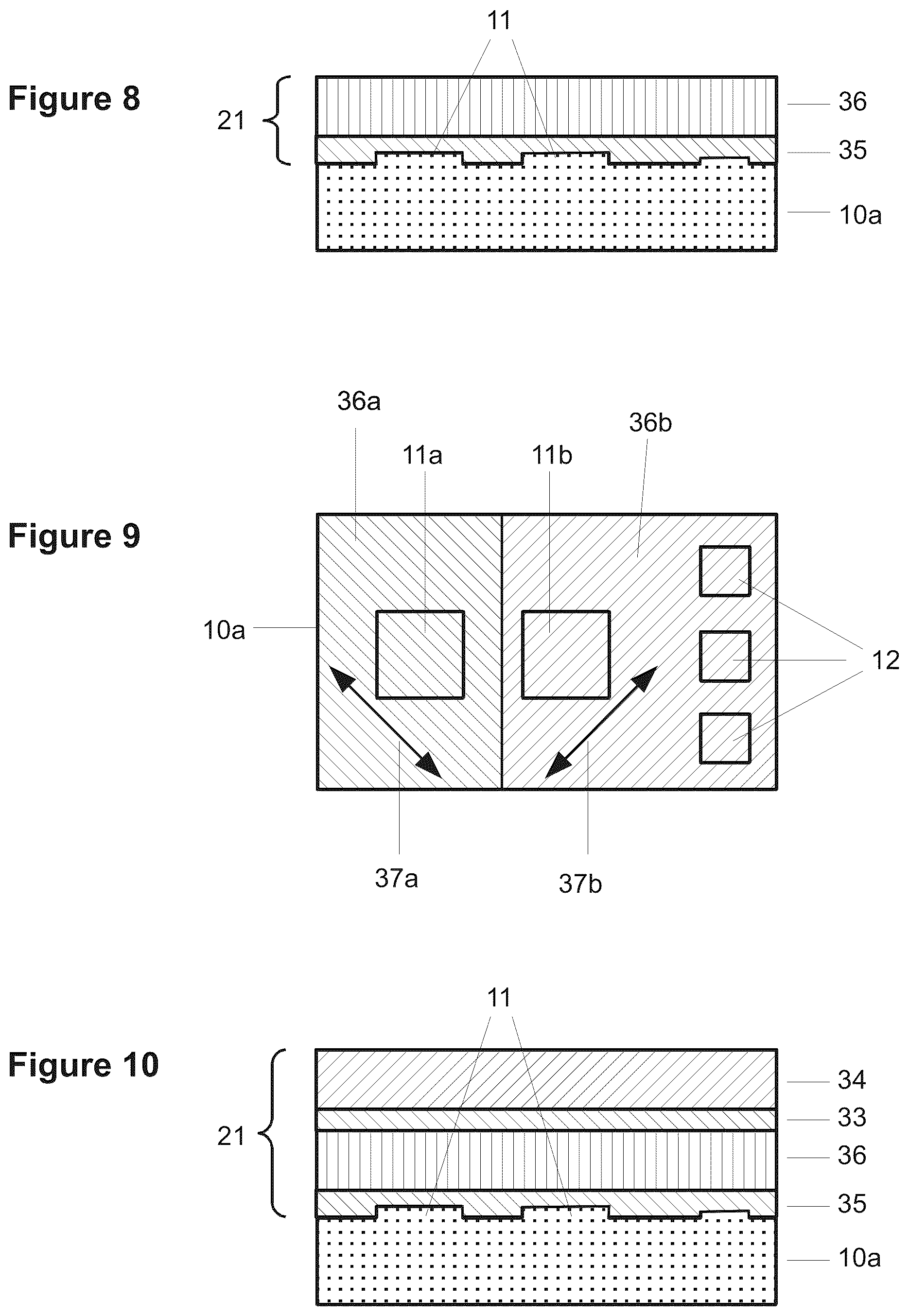Patent US12619020 Figure 5 – Method of generating a spatially limited film stack on a light sensor element