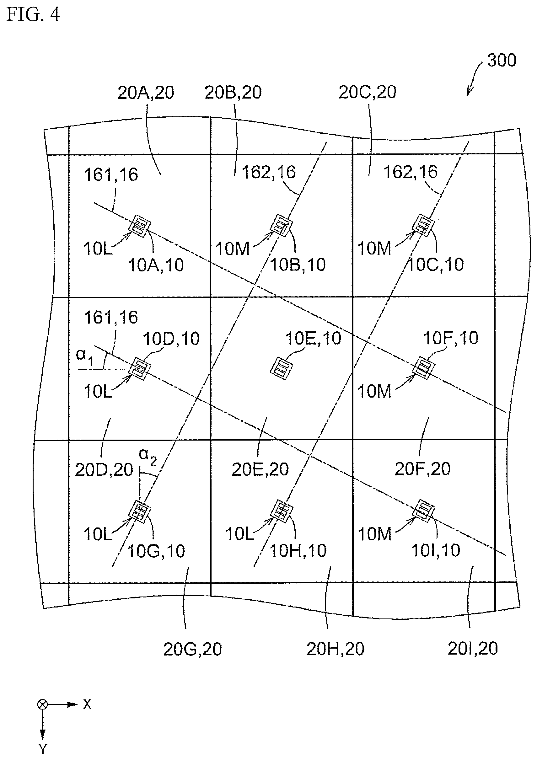 Patent US12619022 Figure 4 – Light-emitting module and planar light source