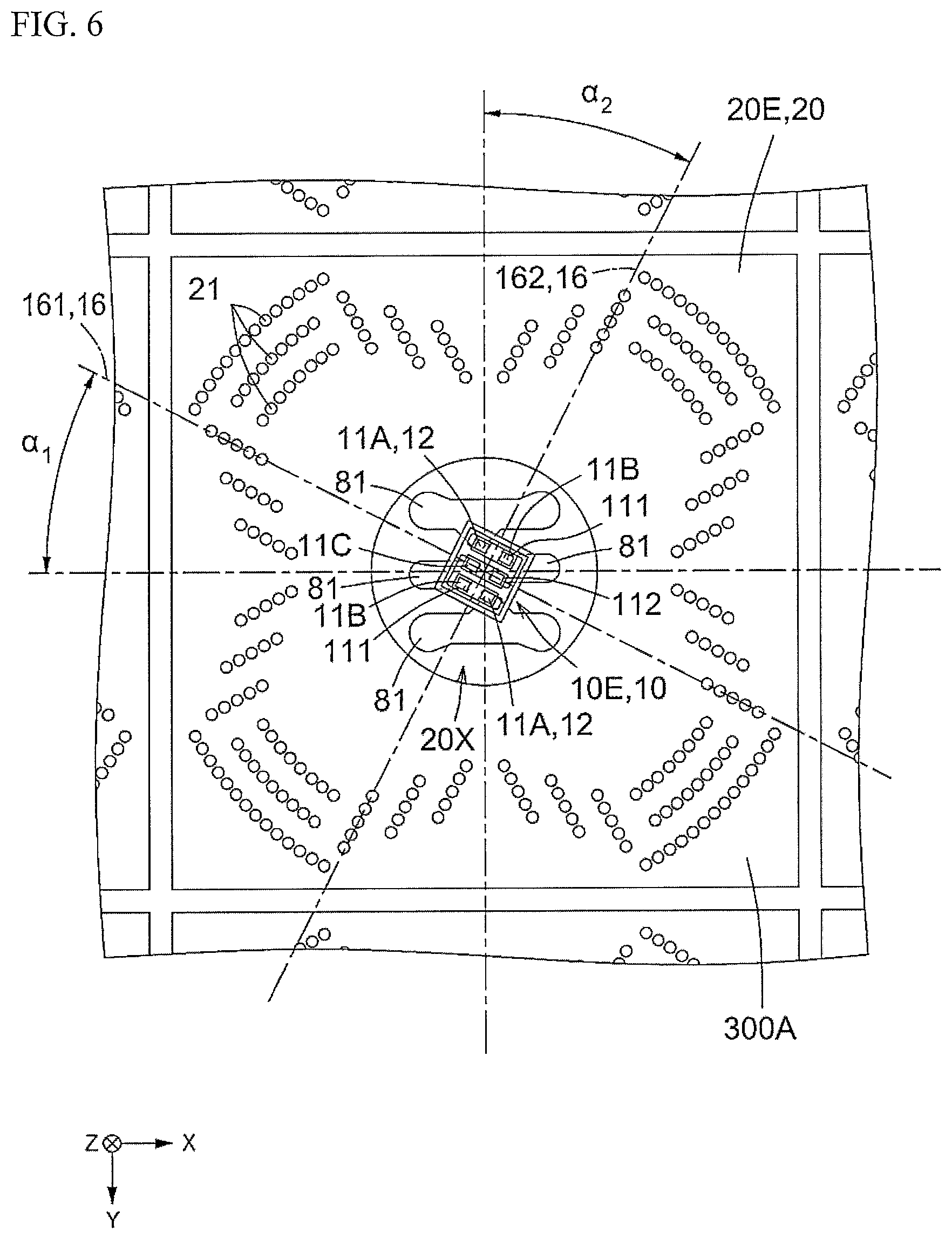 Patent US12619022 Figure 6 – Light-emitting module and planar light source