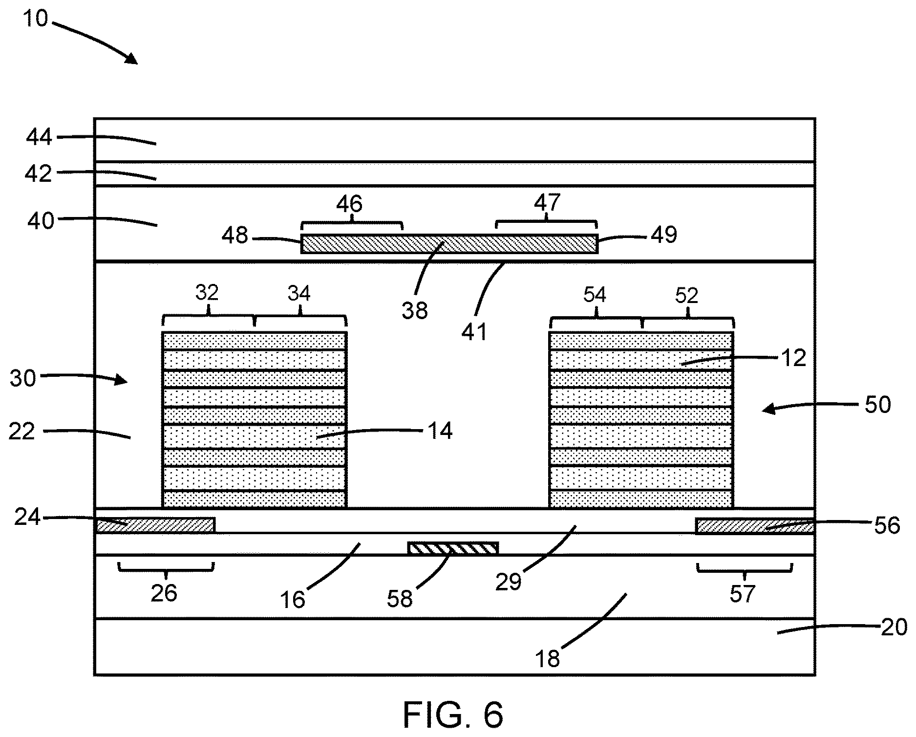 Patent US12619026 Figure 8 – Waveguide escalators for a photonics chip