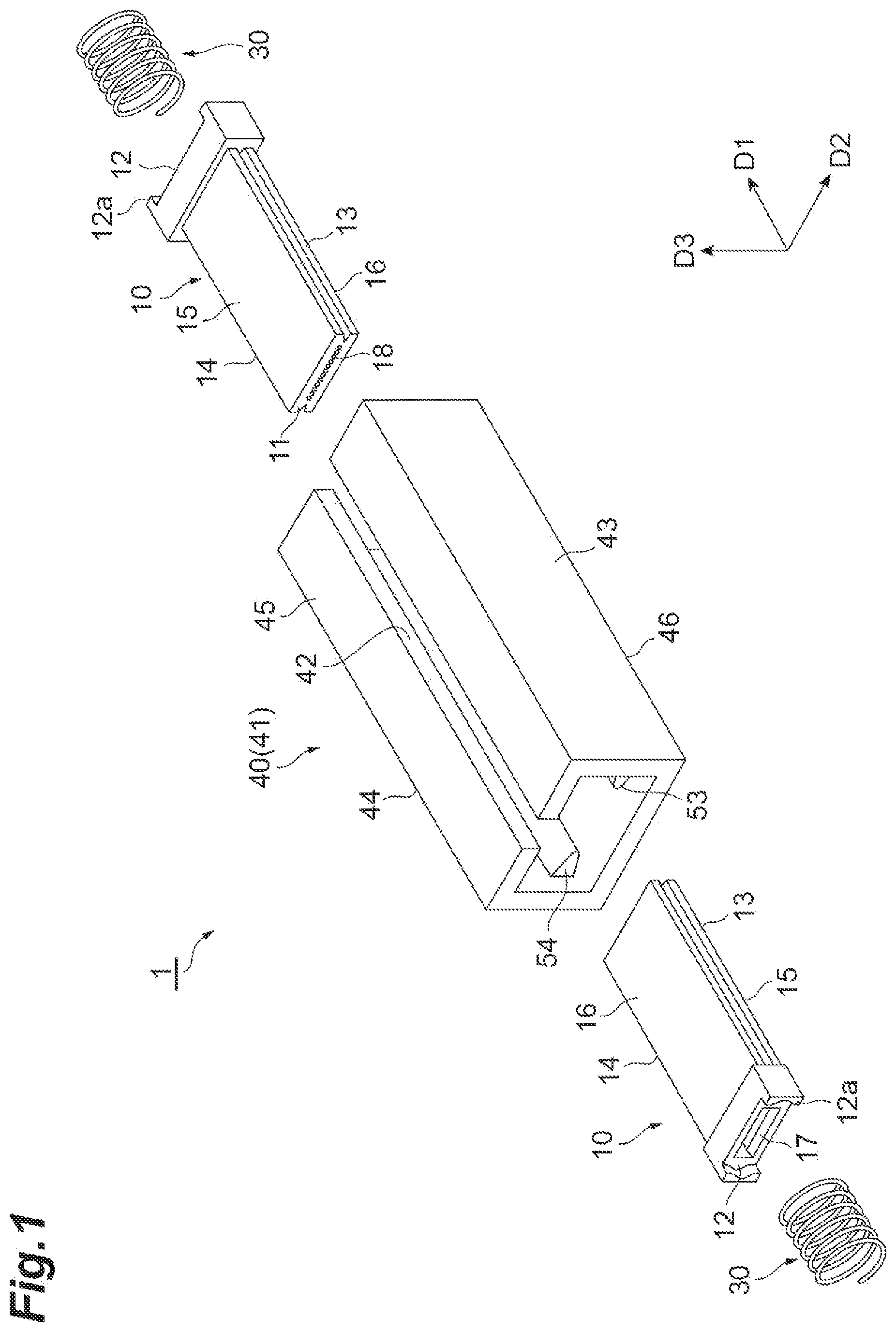 Patent US12619032 — Adapter and optical connection structure — Figure 1