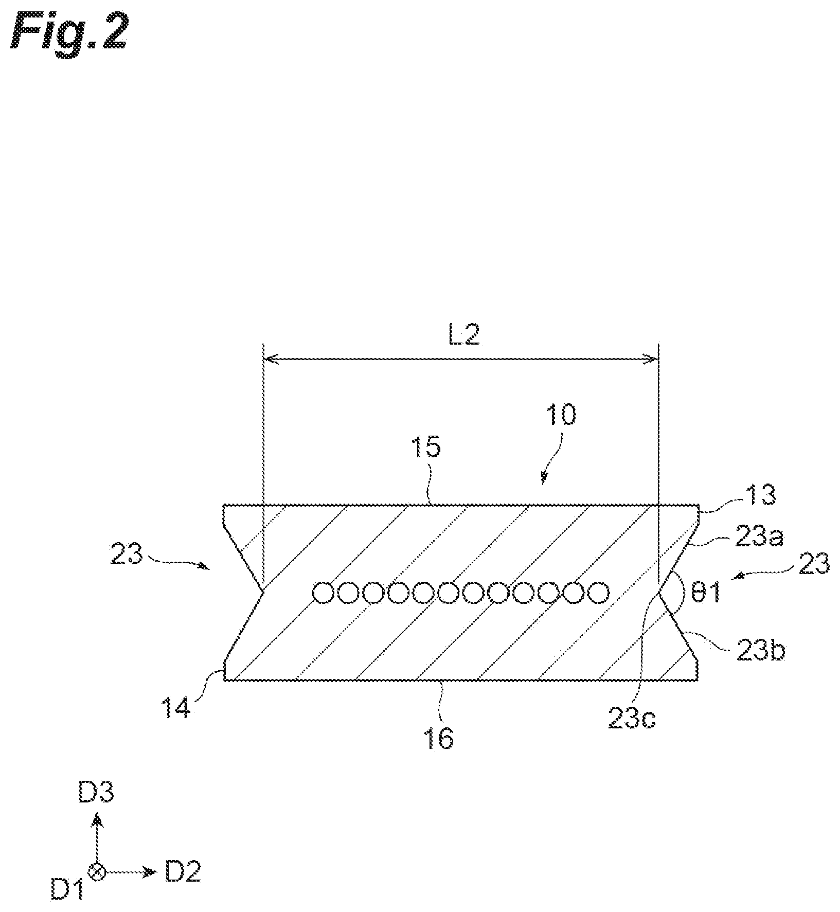 Patent US12619032 Figure 2 – Adapter and optical connection structure