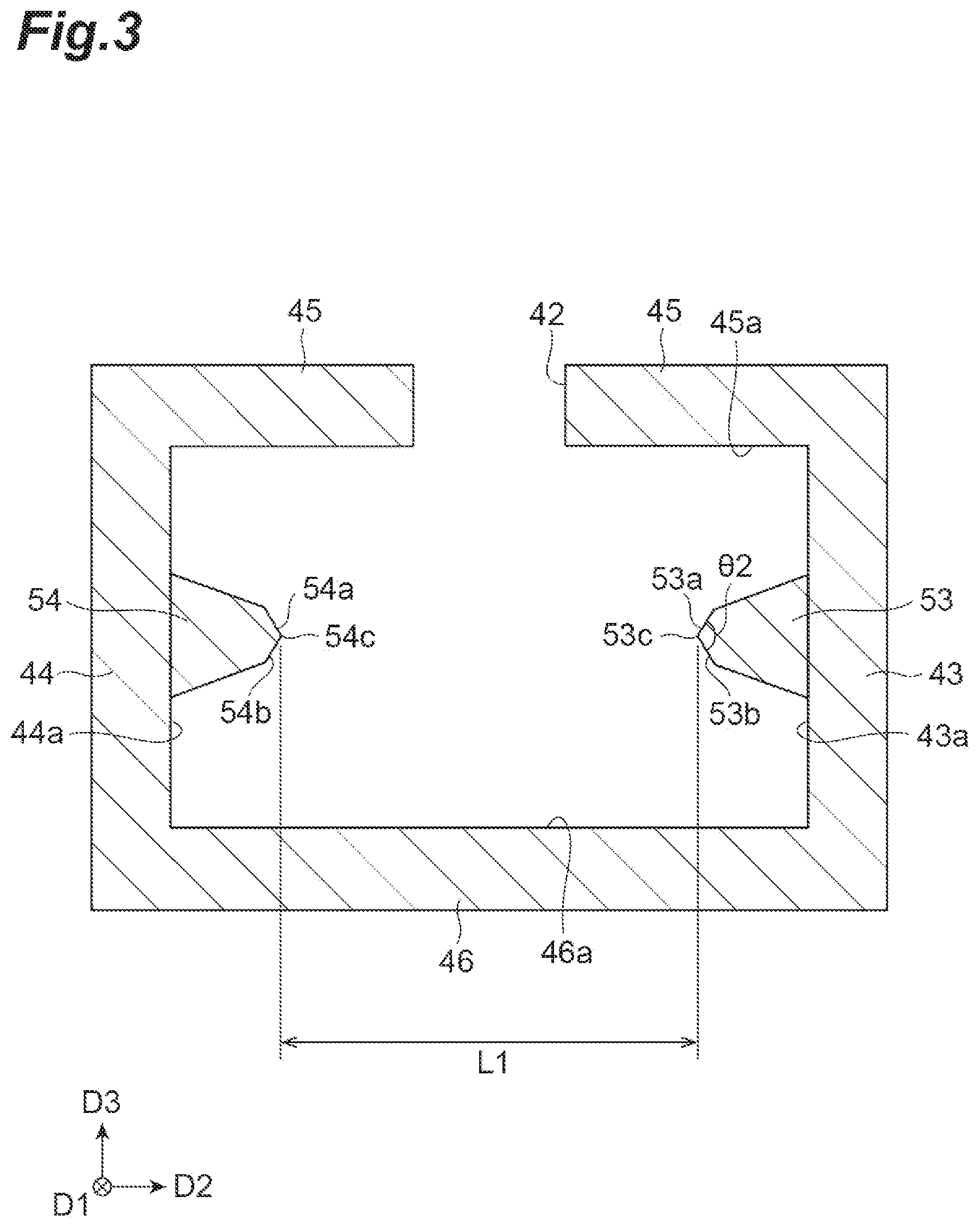 Patent US12619032 Figure 3 – Adapter and optical connection structure