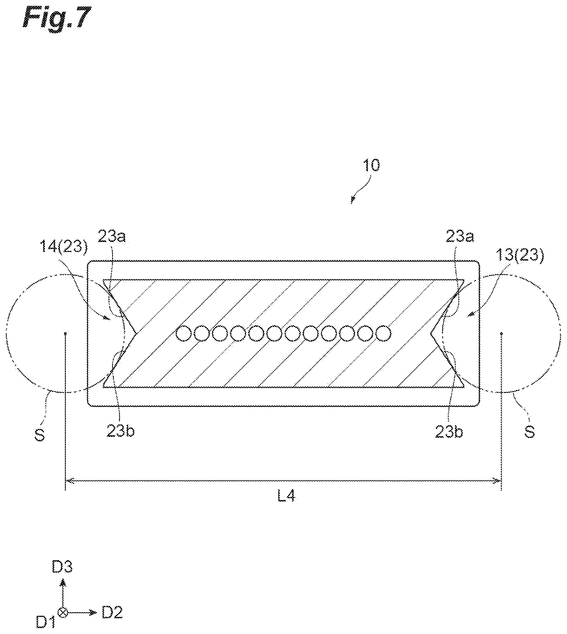 Patent US12619032 Figure 7 – Adapter and optical connection structure