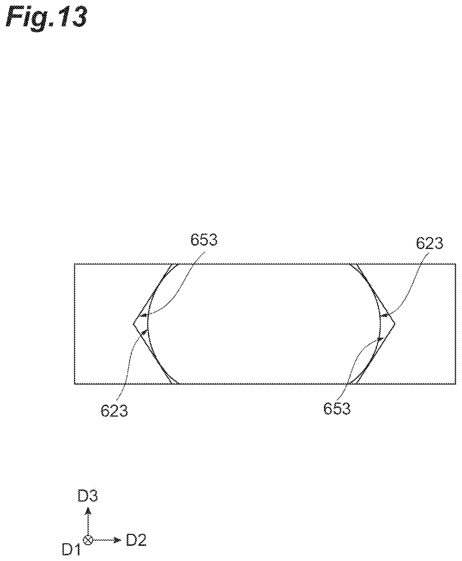 Patent US12619032 Figure 13 – Adapter and optical connection structure