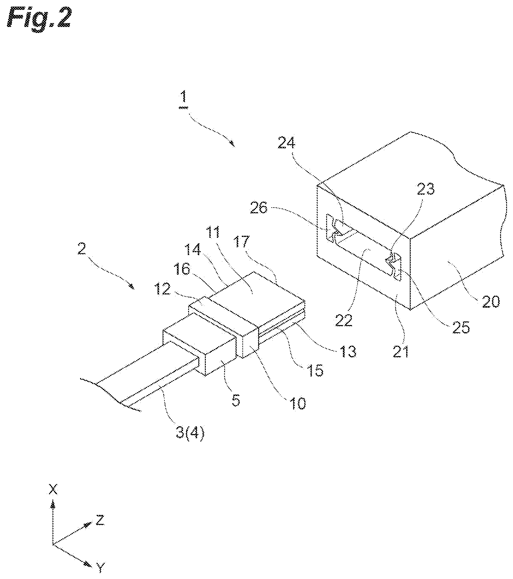 Patent US12619034 Figure 2 – Ferrule, optical connector, and optical connection structure