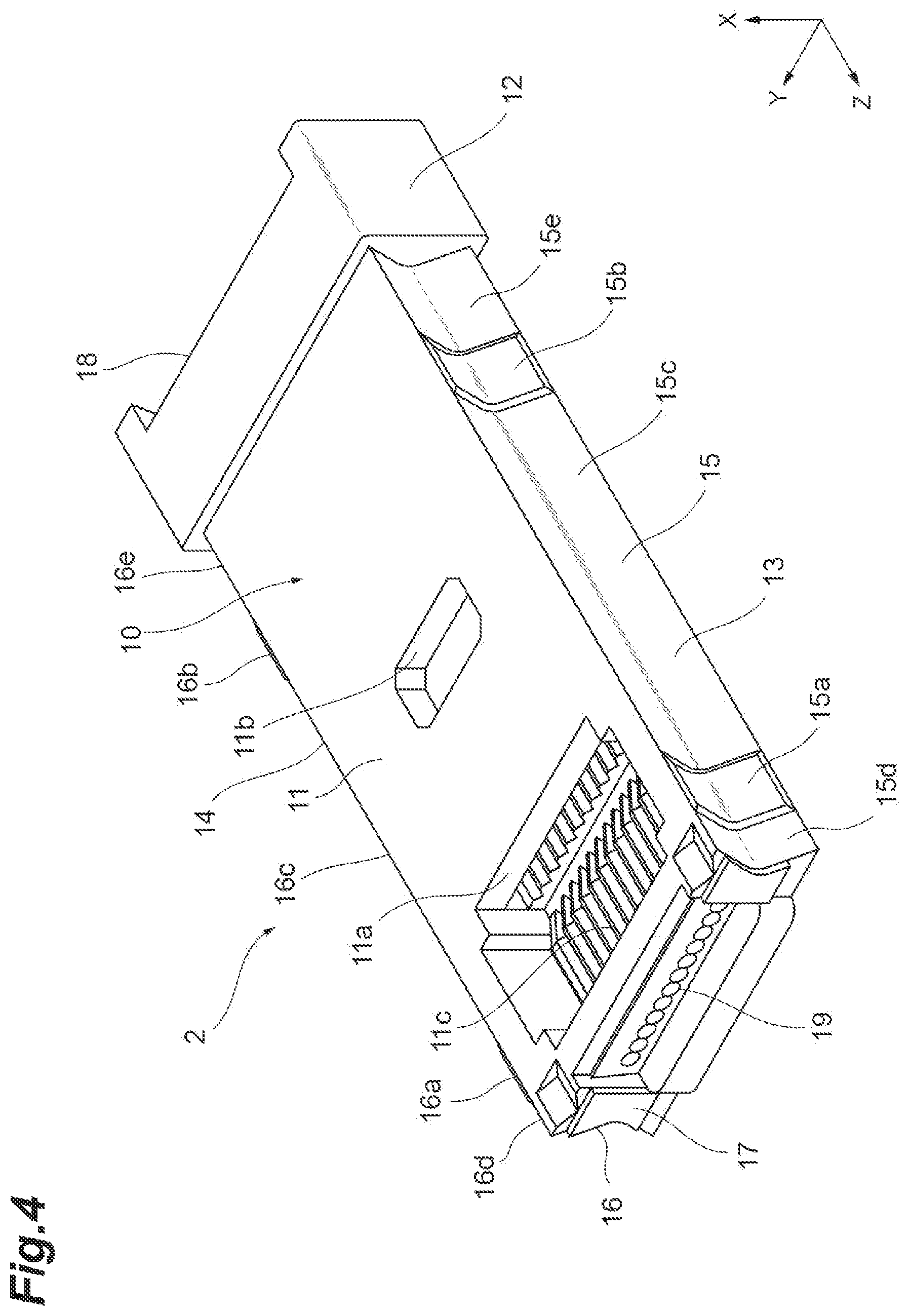 Patent US12619034 Figure 4 – Ferrule, optical connector, and optical connection structure