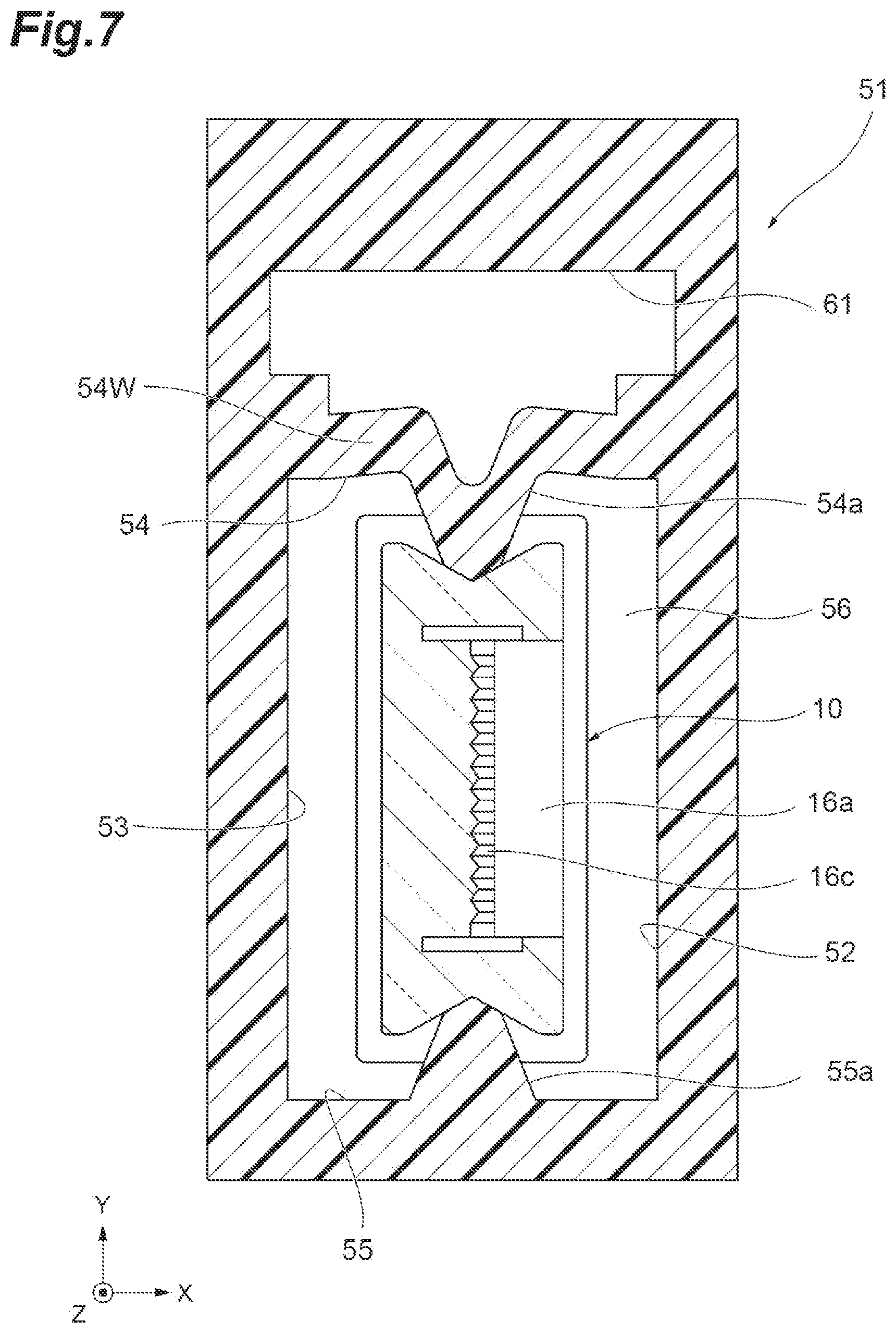 Patent US12619034 Figure 7 – Ferrule, optical connector, and optical connection structure