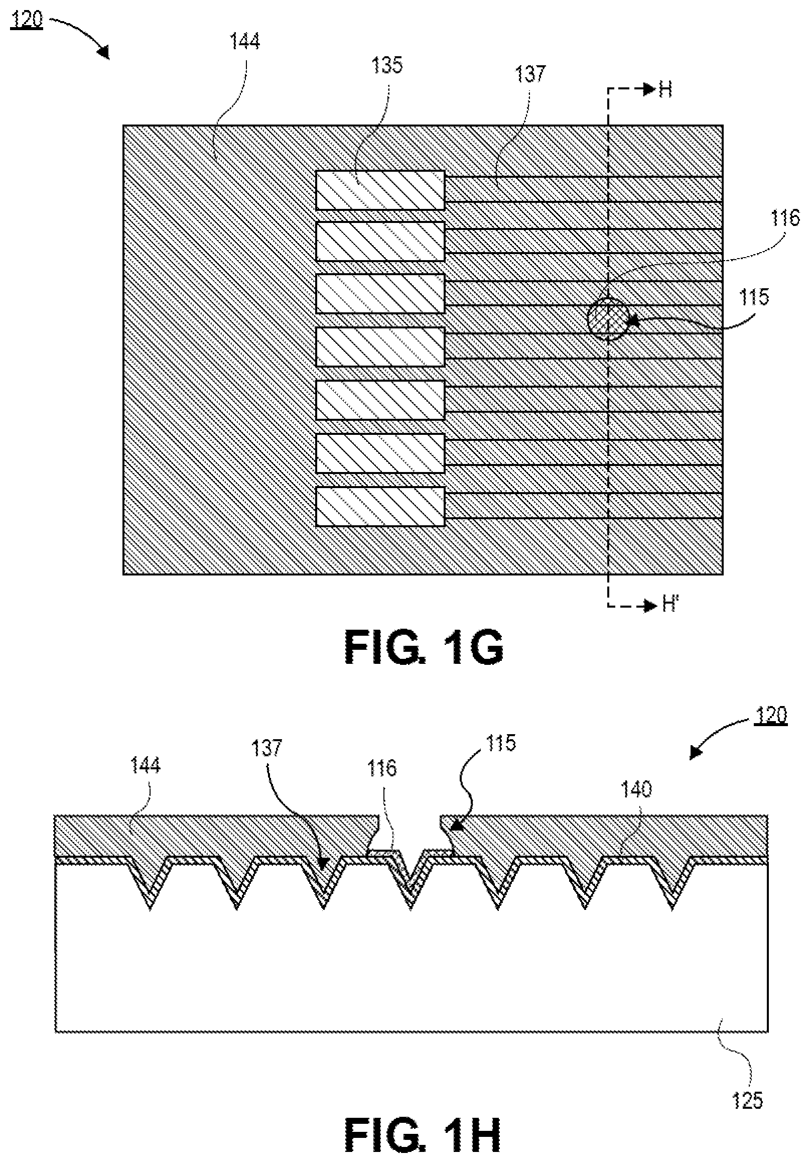 Patent US12619038 Figure 4 – Approach to prevent plating at v-groove zone in photonics silicon during bumping or pillaring