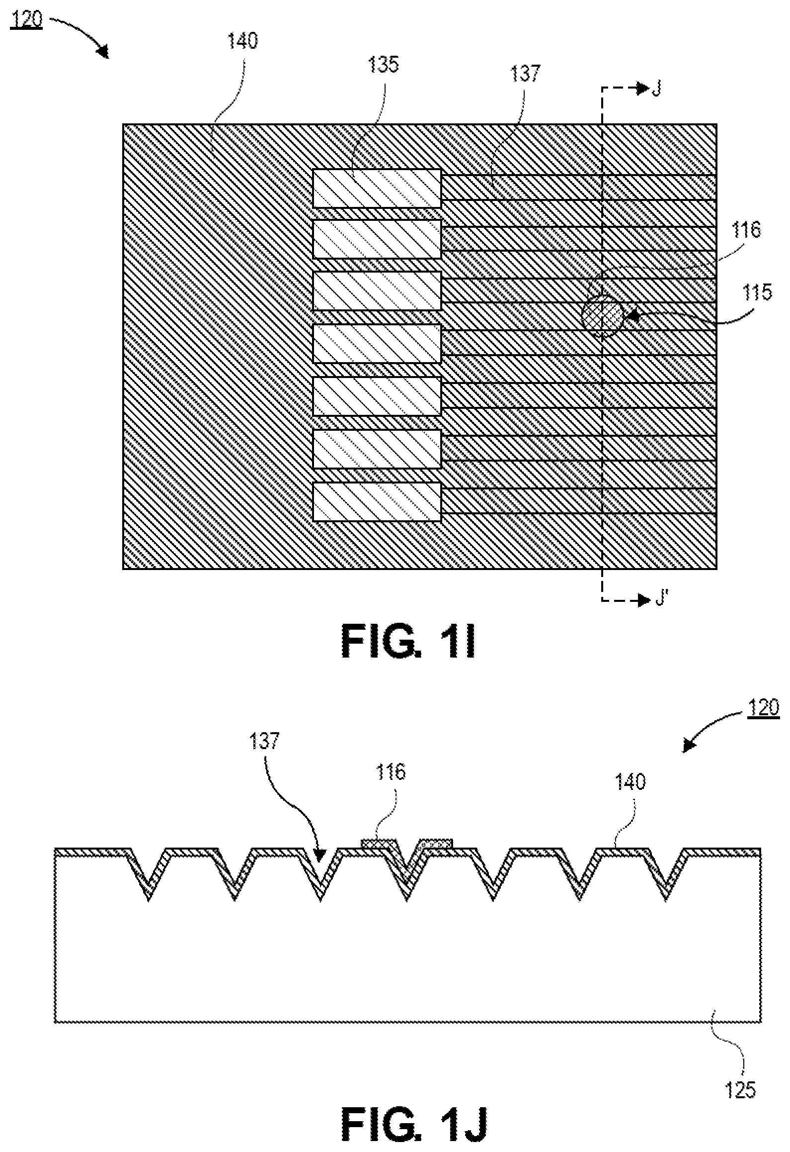 Patent US12619038 Figure 5 – Approach to prevent plating at v-groove zone in photonics silicon during bumping or pillaring