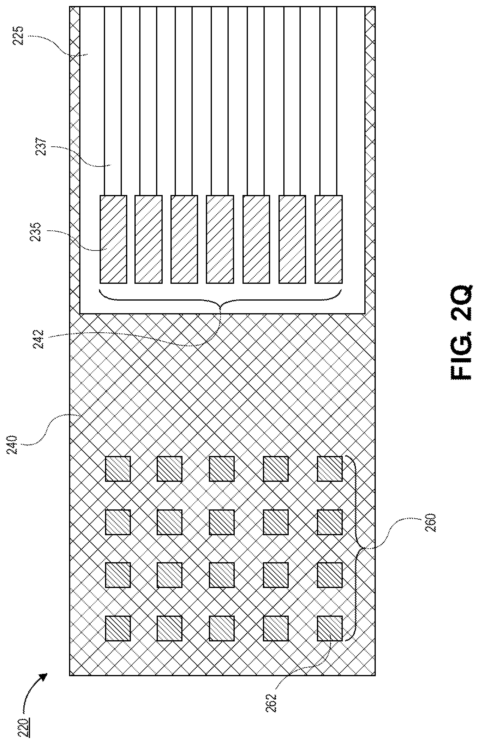 Patent US12619038 Figure 15 – Approach to prevent plating at v-groove zone in photonics silicon during bumping or pillaring
