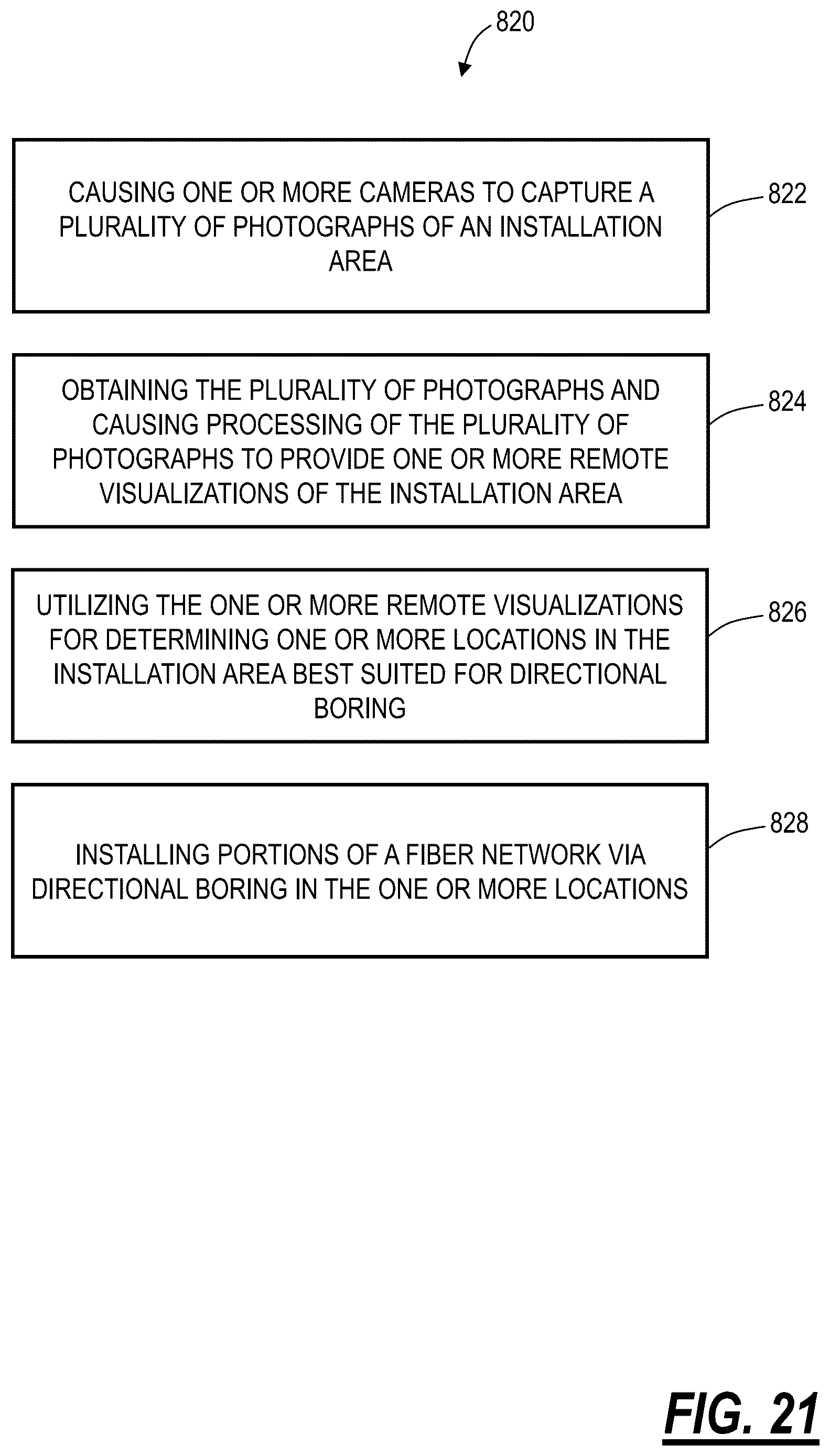 Patent US12619043 Figure 18 – Systems and methods for utilizing remote visualization for installing fiber networks