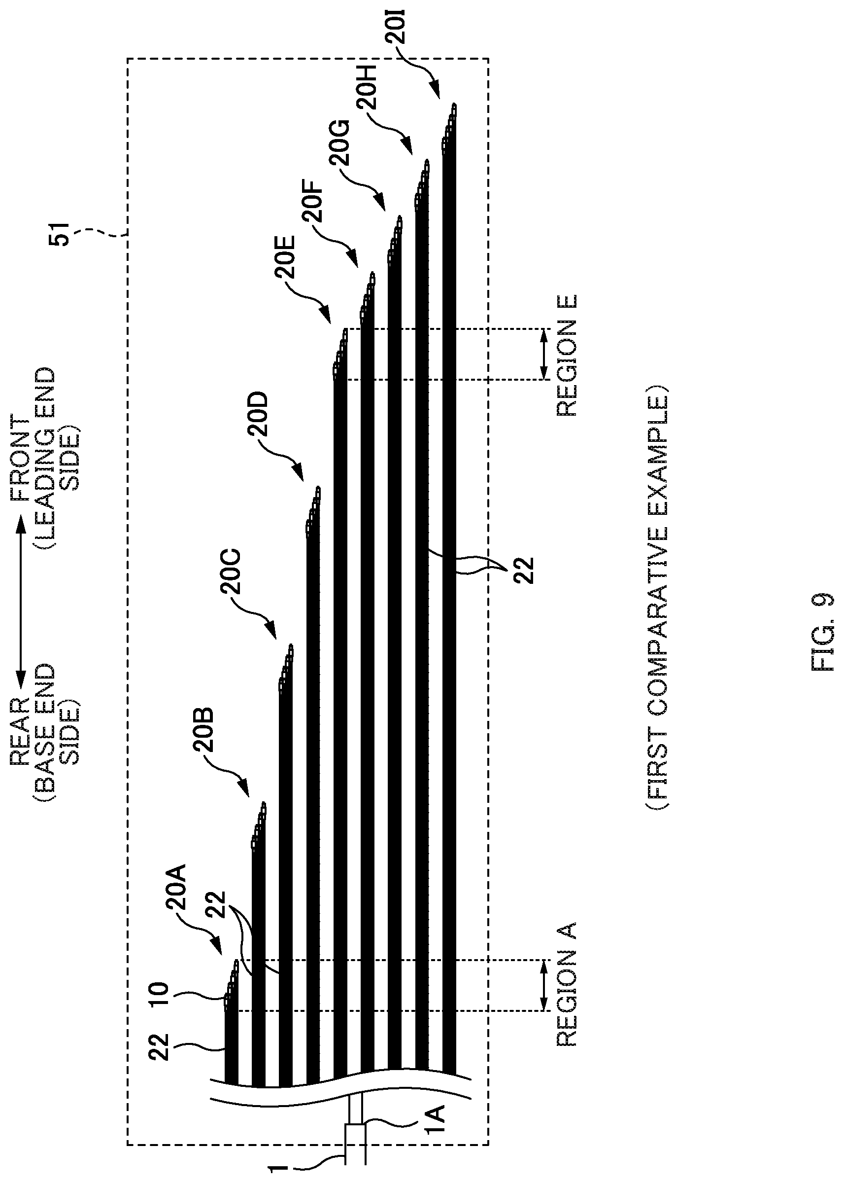 Patent US12619045 Figure 9 – Efficient alignment structure for multiple connectors branching from a single optical cable