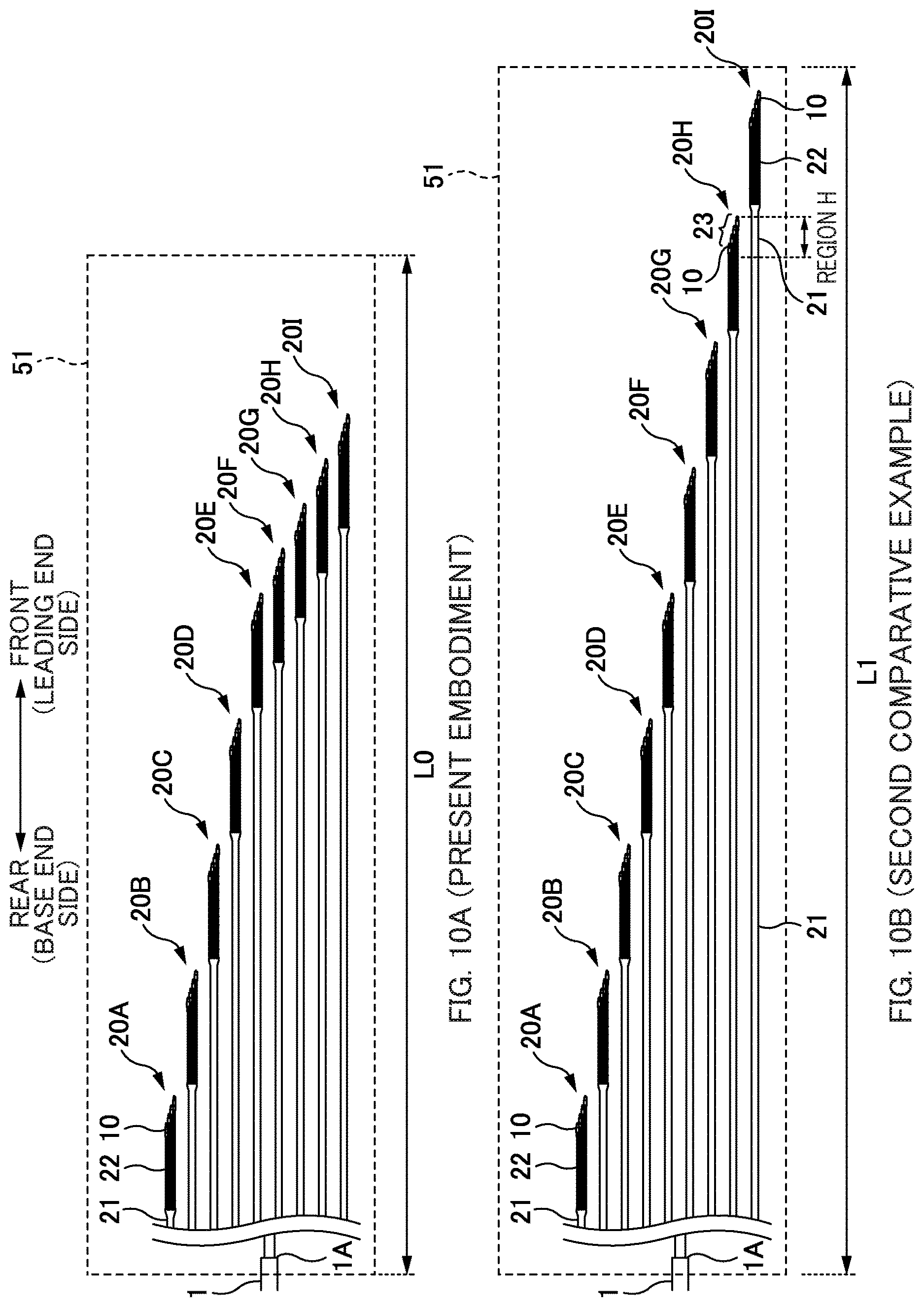 Patent US12619045 Figure 10 – Efficient alignment structure for multiple connectors branching from a single optical cable