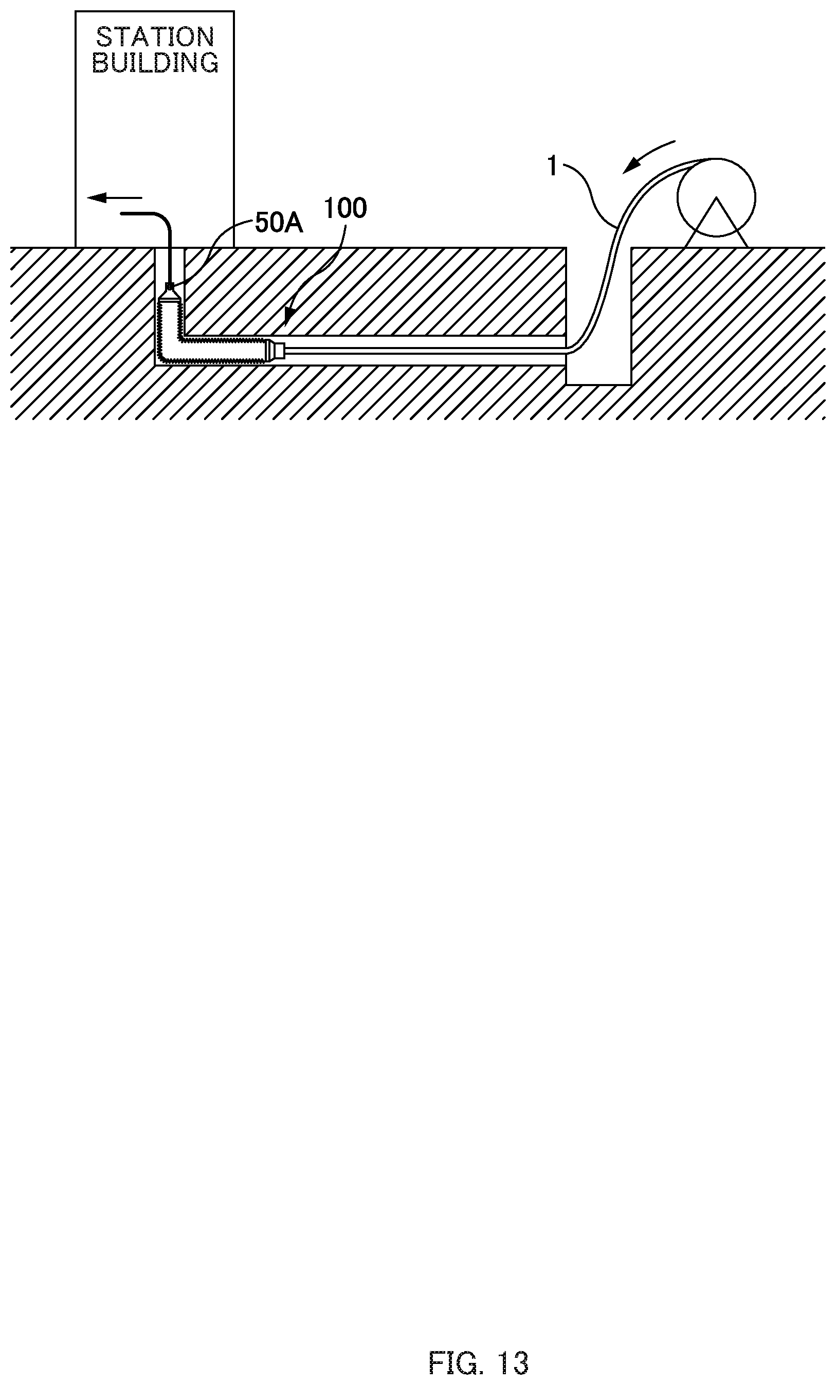 Patent US12619045 Figure 13 – Efficient alignment structure for multiple connectors branching from a single optical cable