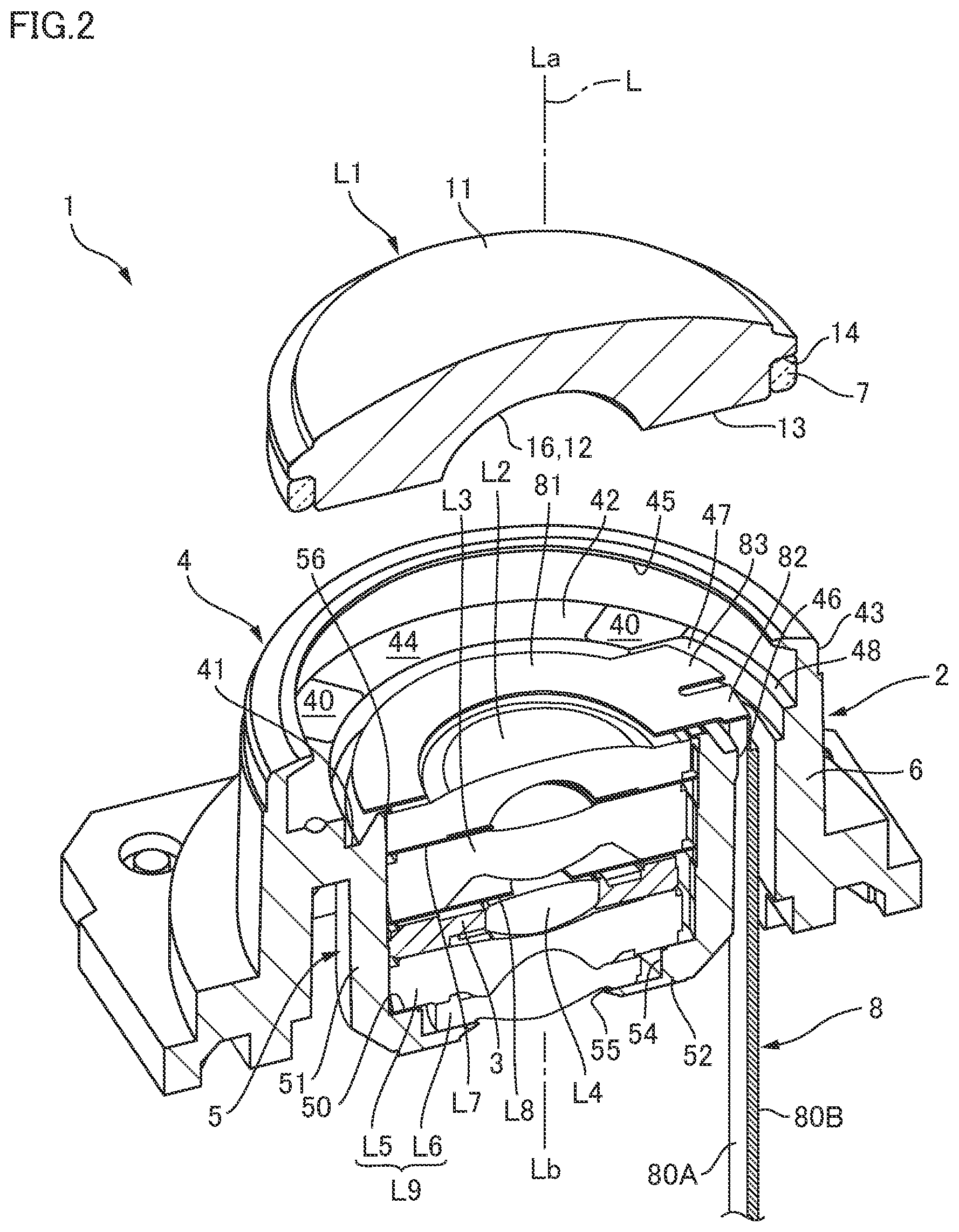 Patent US12619047 Figure 2 – Lens unit