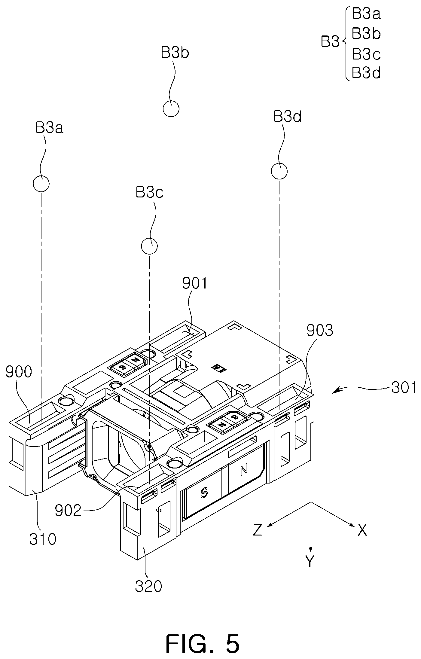 Patent US12619050 Figure 5 – Camera module