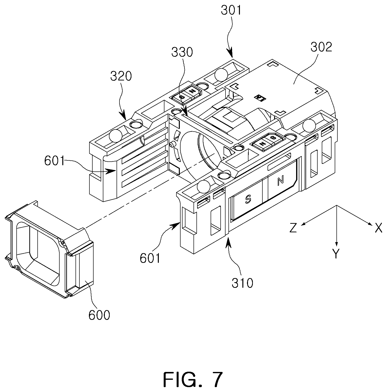 Patent US12619050 Figure 7 – Camera module