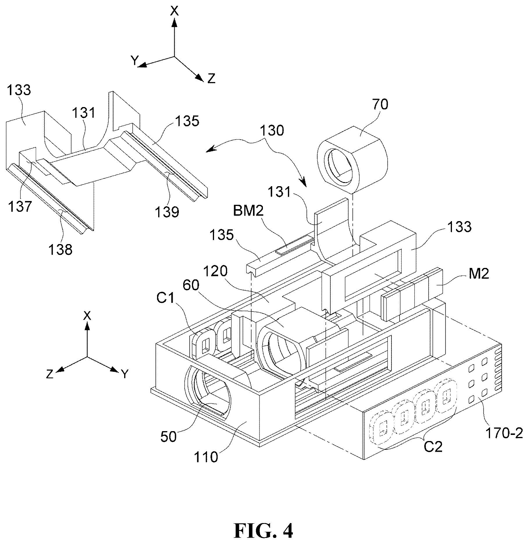 Patent US12619051 Figure 4 – Zoom drive actuator