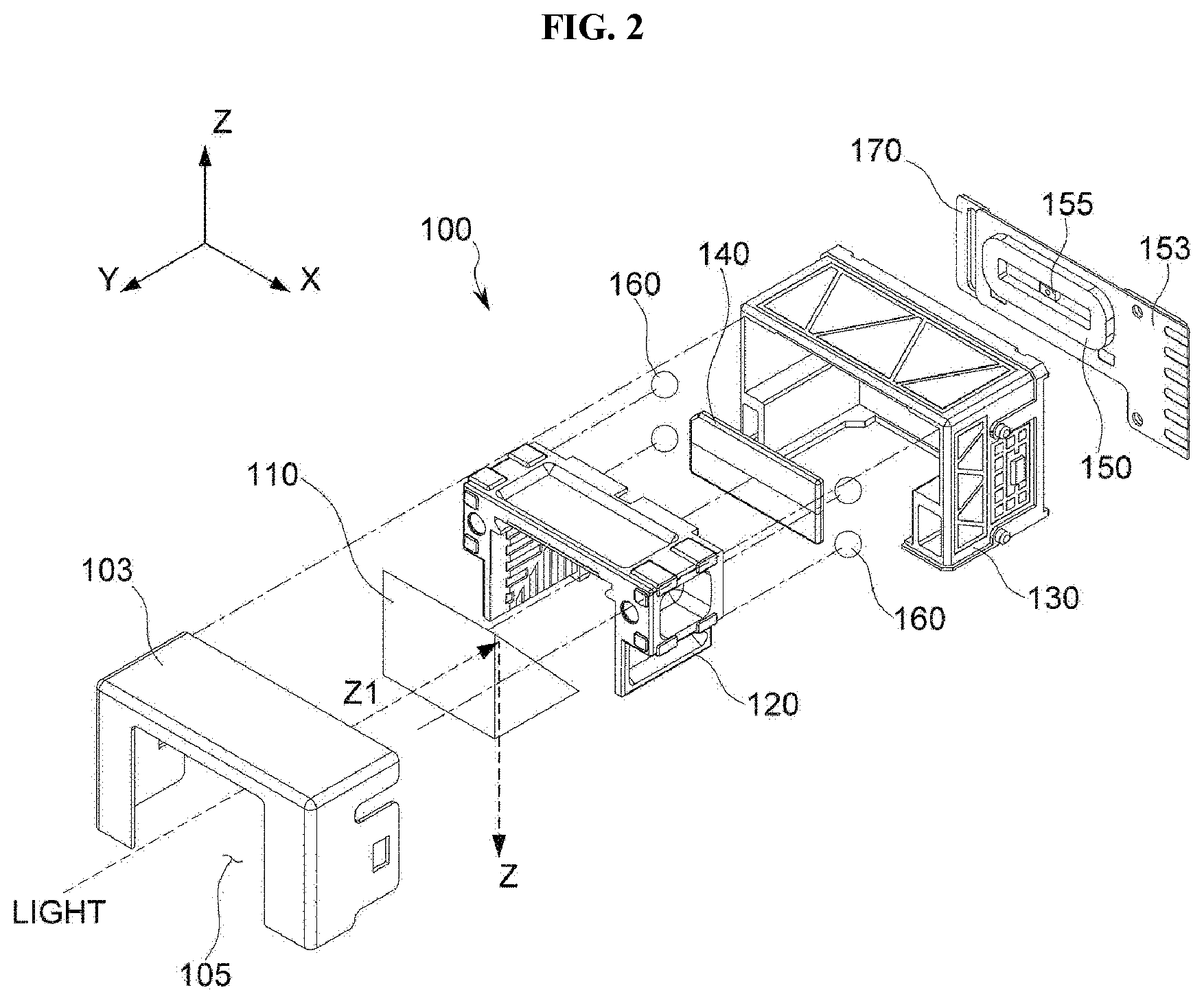 Patent US12619052 Figure 2 – Actuator for reflector having moving frame with reflector and camera module including the same