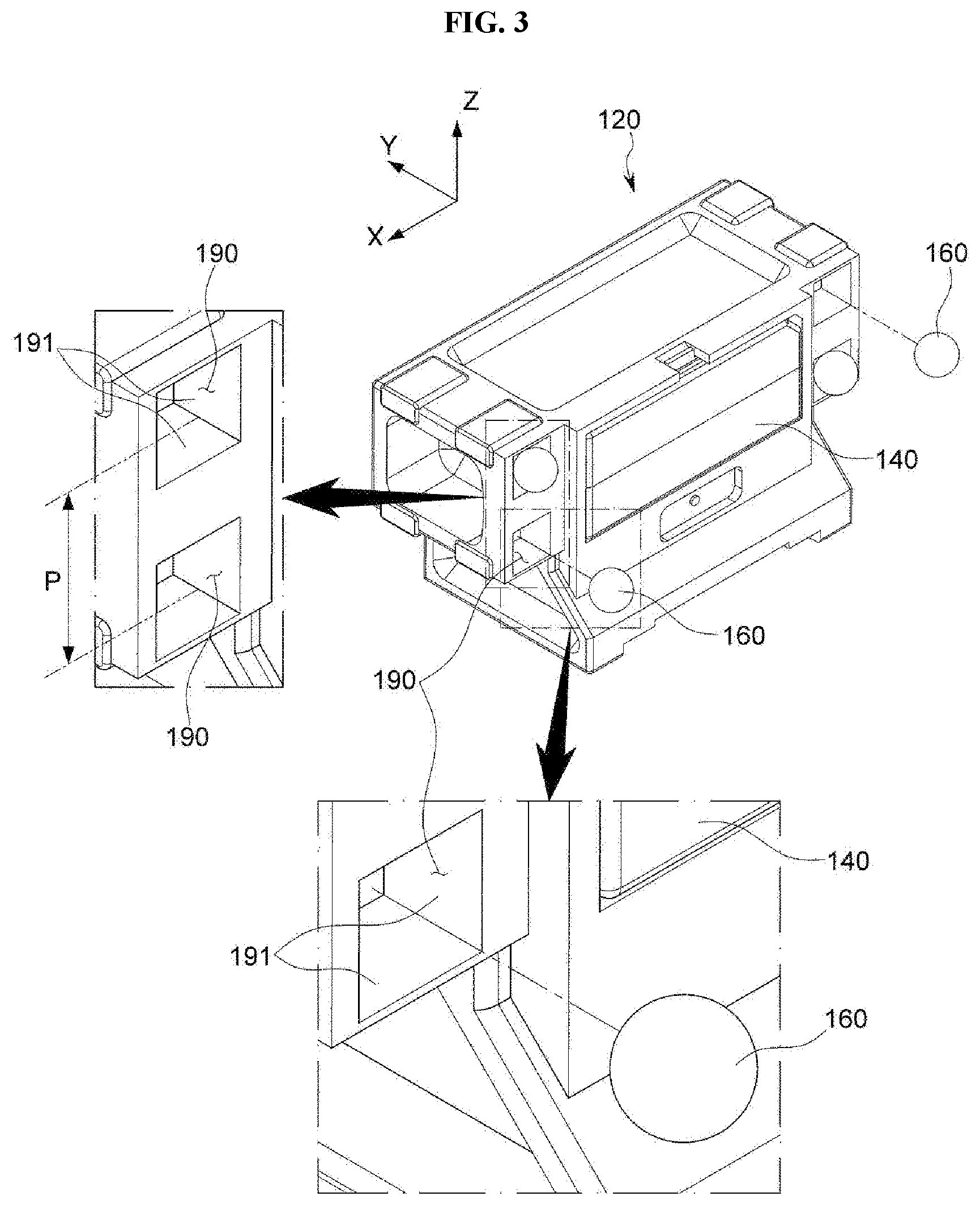 Patent US12619052 Figure 3 – Actuator for reflector having moving frame with reflector and camera module including the same