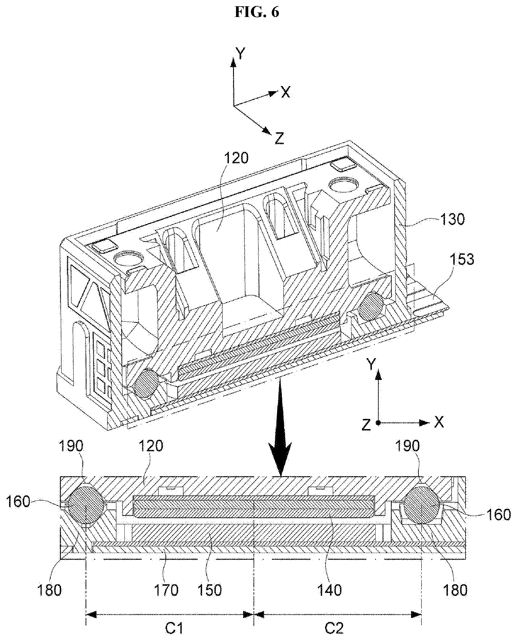 Patent US12619052 Figure 6 – Actuator for reflector having moving frame with reflector and camera module including the same